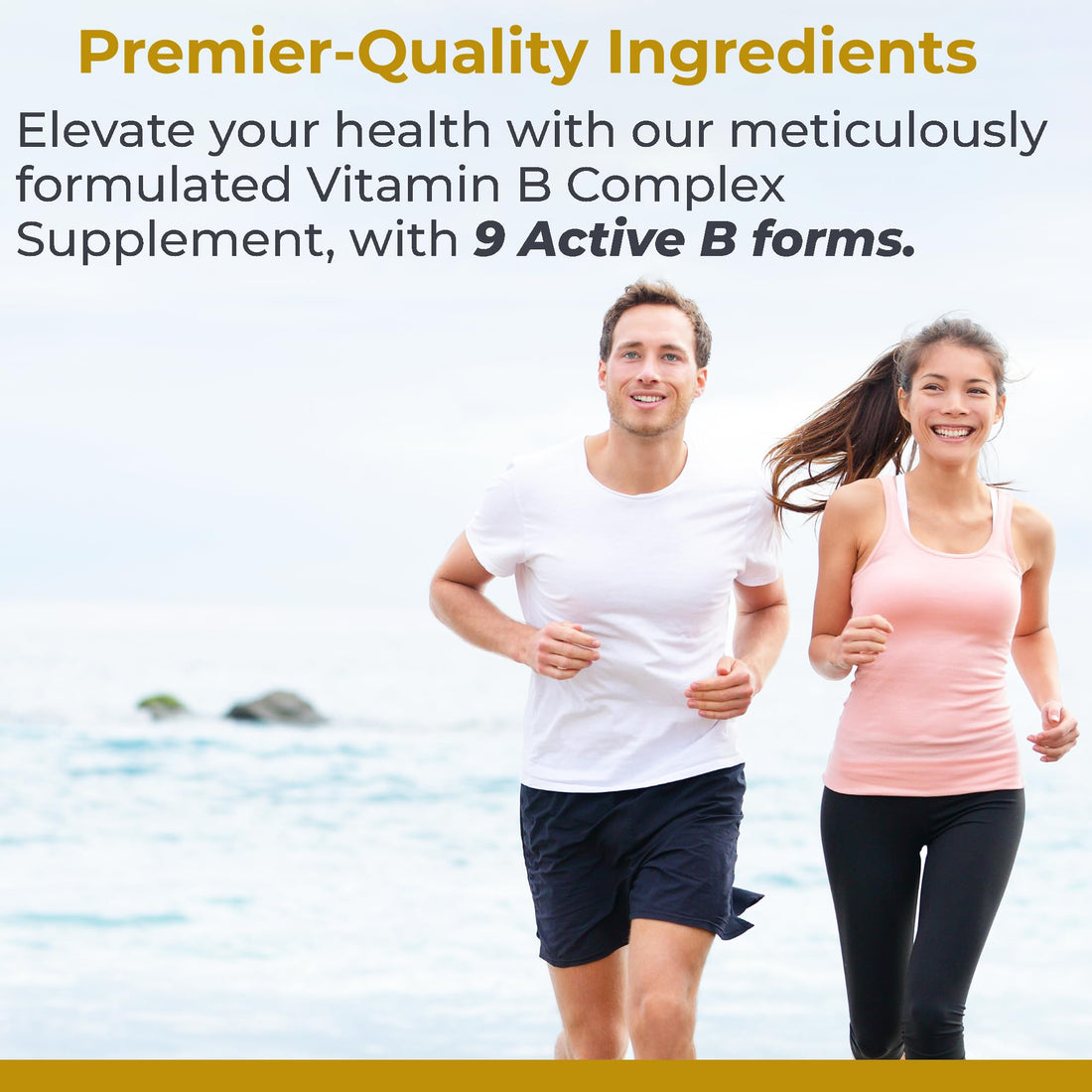 Premier Research Labs Complete B: Vitamin B Complex Supplement for Optimal Health | Vitamin B Supplement with Biotin | 9 Active B Vitamins | for Liver, Energy & Brain Support - 60 Capsules
