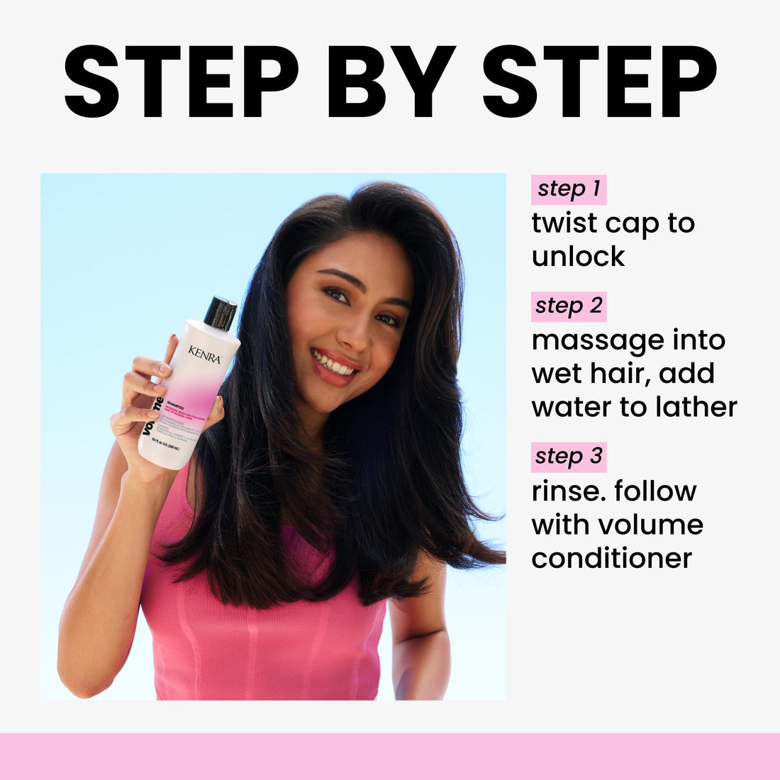 Kenra Volume Shampoo | Creates Body, Bounce & Fullness | Increases Volume up to 45% | Adds Shine | Color Safe | Fine To Normal Hair | 33.8 fl. oz.