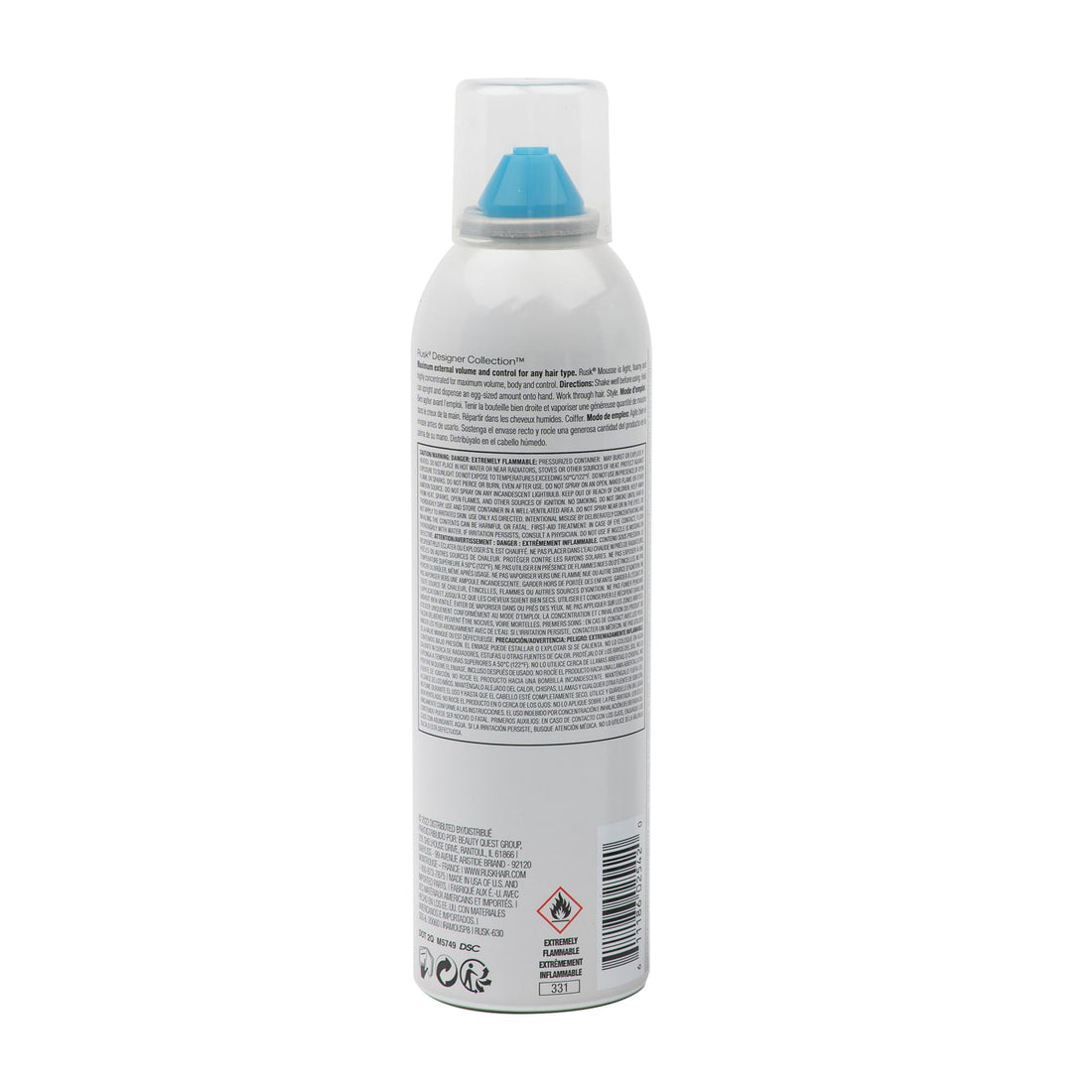 RUSK Designer Collection Mousse Maximum Volume and Control, 8.8 fl. oz.