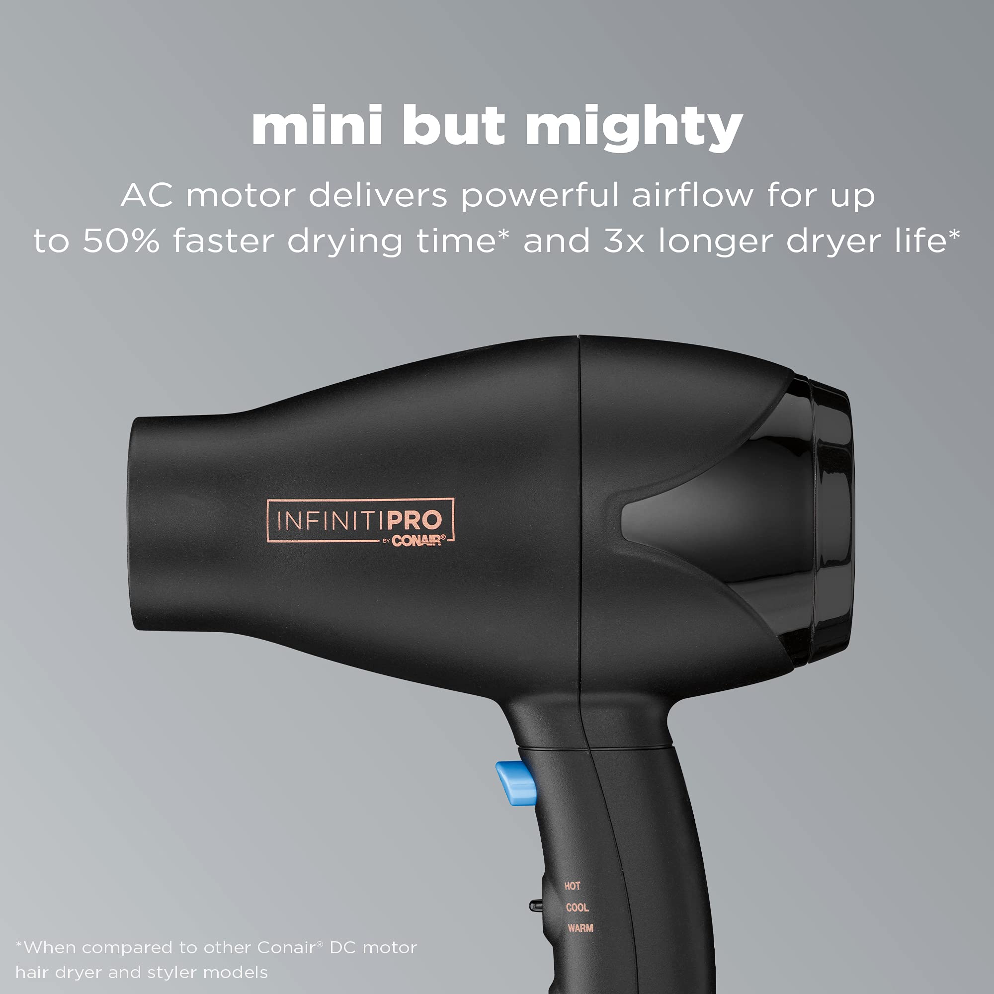 Infiniti Pro by Conair Mini Pro Plus AC Styler / Hair Dryer; Black
