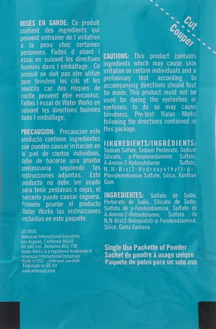 Water Works Water Activated Permanent Powder Hair Color for Men and Women, 30 Black Cherry