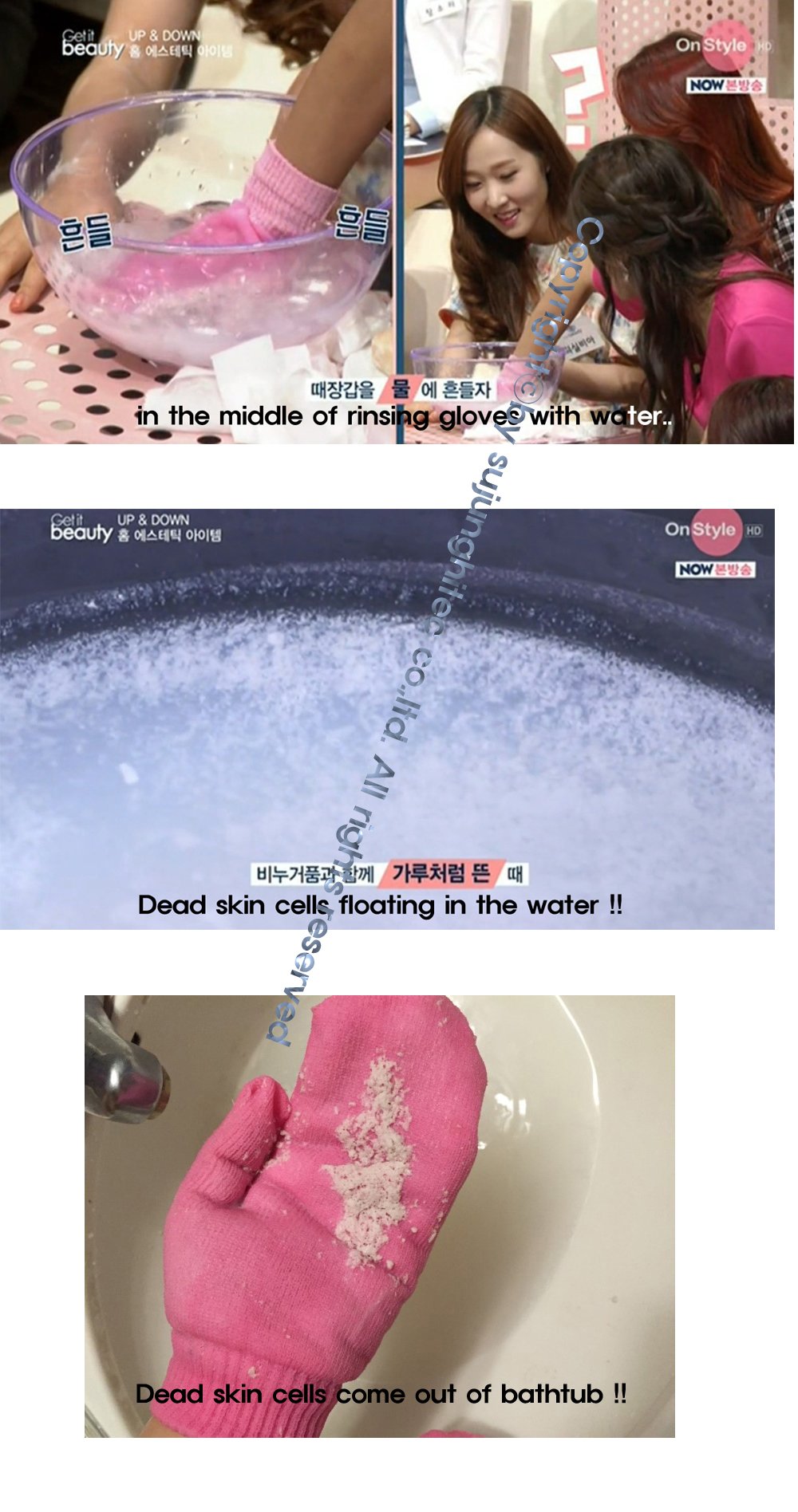 (1 Pair) Magic Korean Body Scrub Gloves ,Korean Spa Bath Washcloth (Finger Type) By Jung Jun Industry