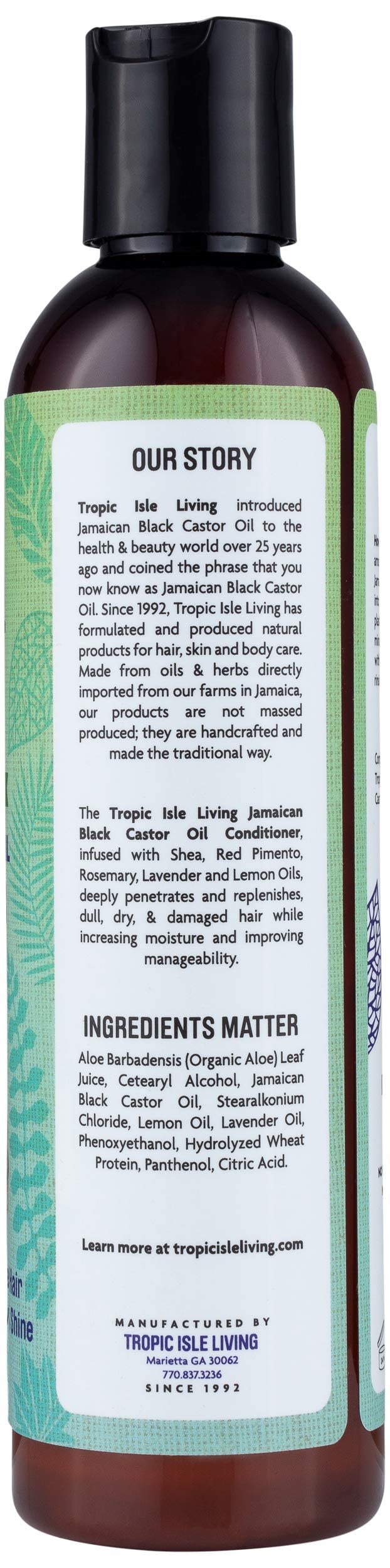 Tropic Isle Living Jamaican Black Castor Oil Conditioner, 8 Ounce