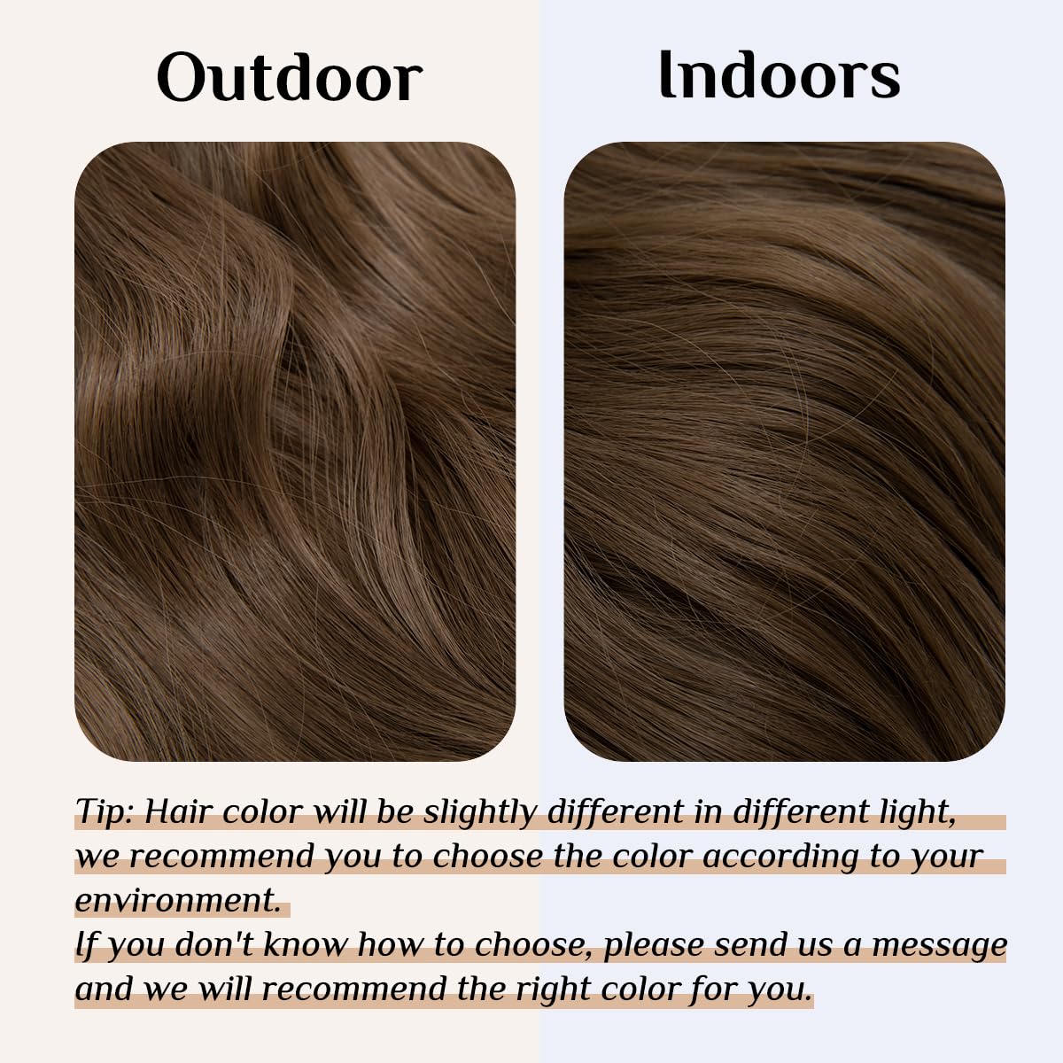 SARLA 14 16 18 4.3oz Synthetic Wavy Halo Hair Extension Natural Hairpieces No Clip No Glue No Tape M01 (18 wave,#8)