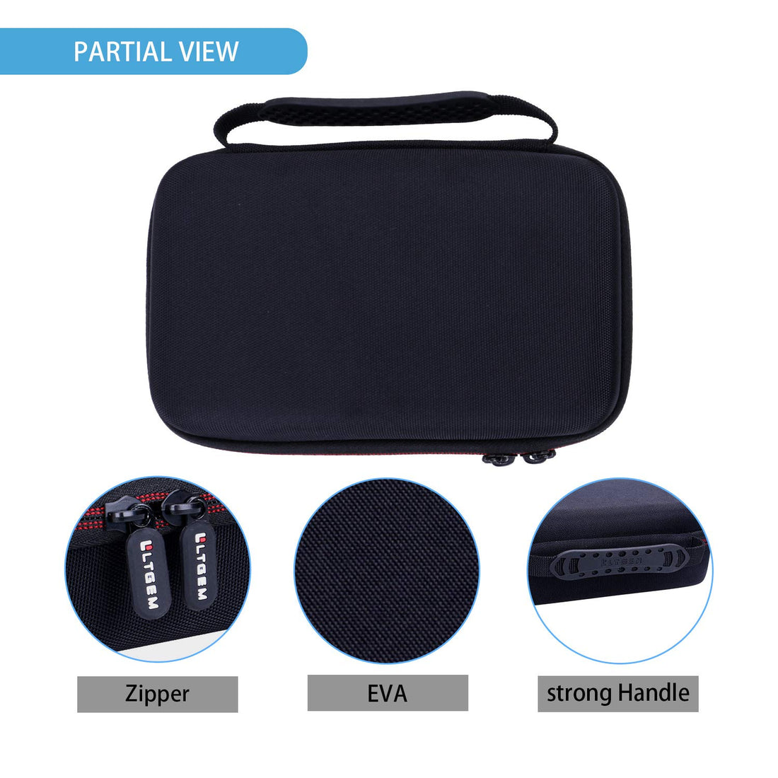 LTGEM EVA Hard Case for Philips Norelco Bodygroomer BG5025/49 back body hair shaver trimmer - Travel Protective Carrying Storage Bag