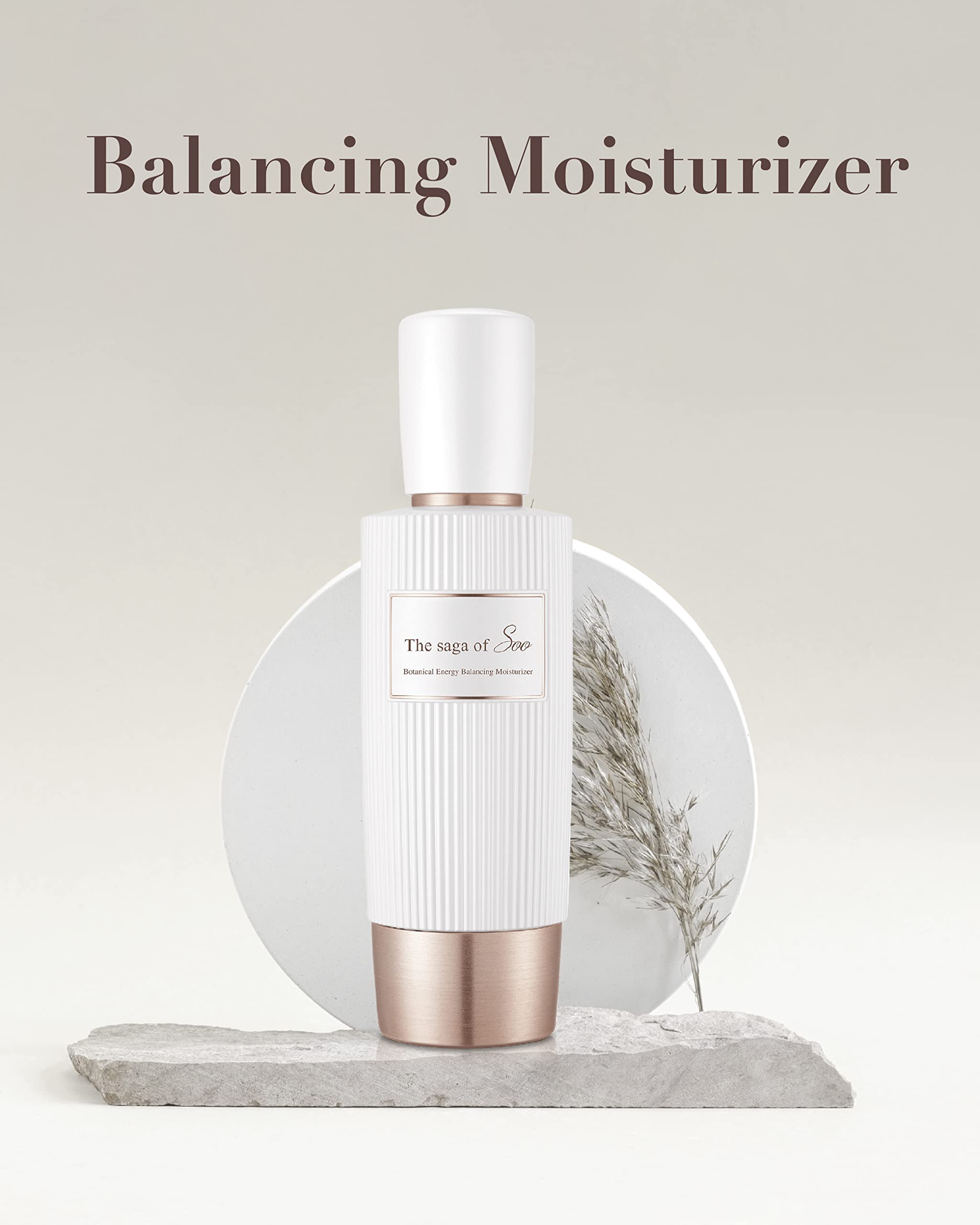 Sooryehan THE SAGA OF SOO Botanical Energy Balancing Moisturizer (120 ml / 4 Fl Oz) - Hypoallergenic Korean Skincare Lotion by LG BEAUTY. Sensitive Skin.