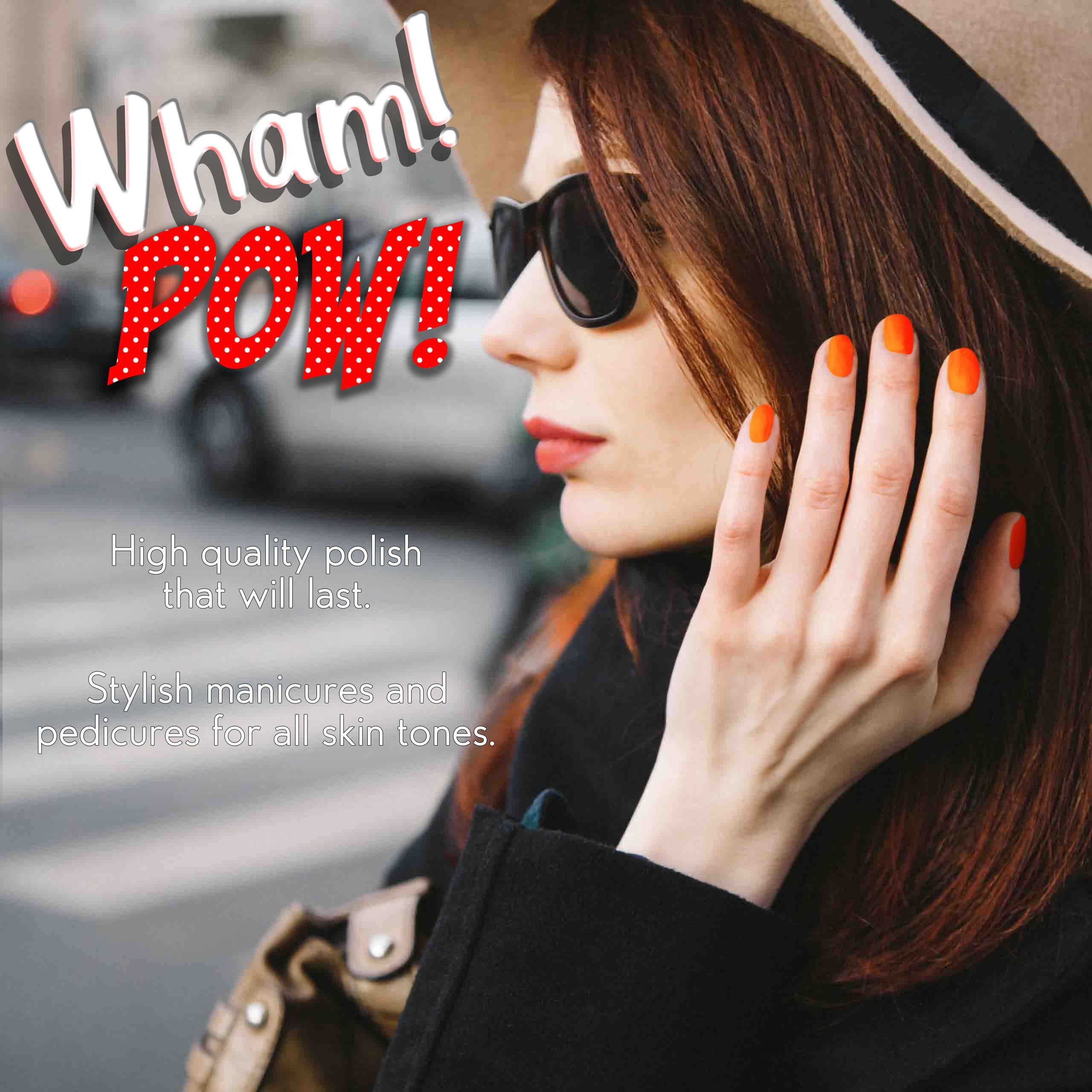 Color Club Nail Polish, Orange, Wham, Pow, .05 Ounce