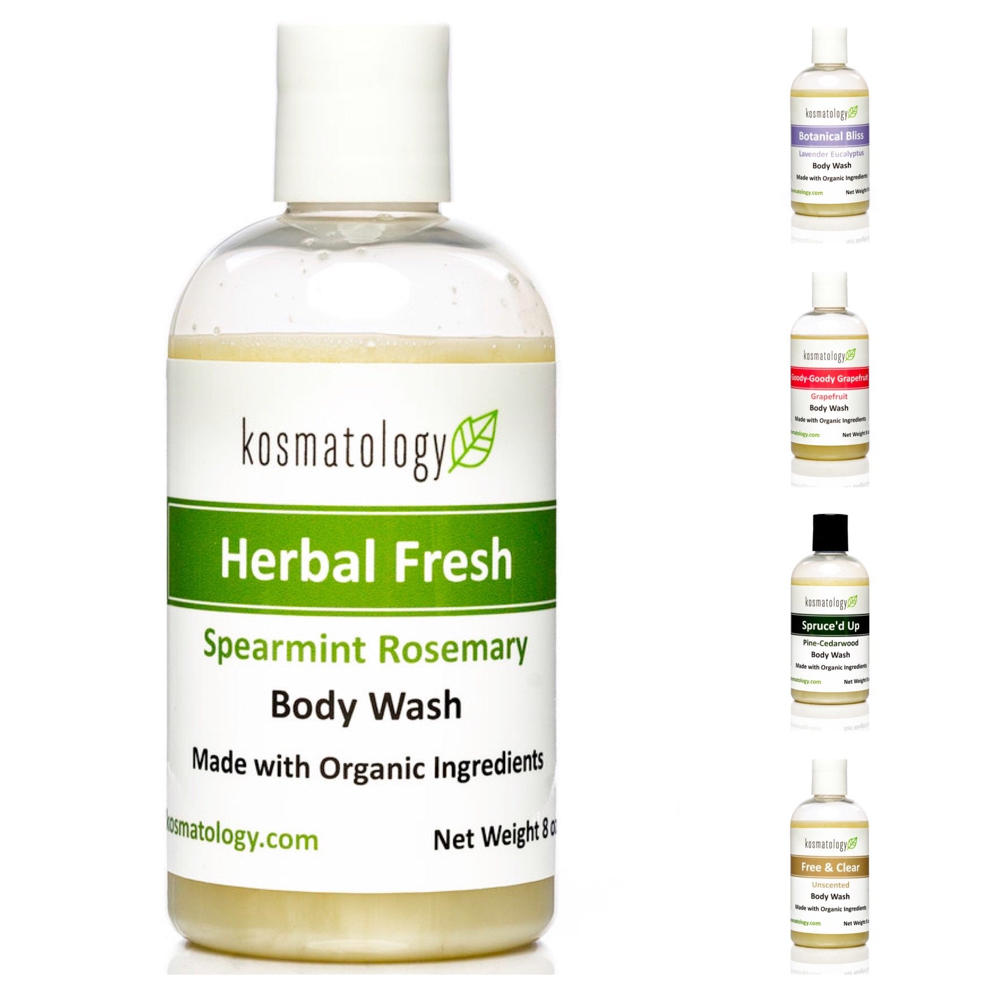 Herbal Fresh (Spearmint Rosemary) Body Wash
