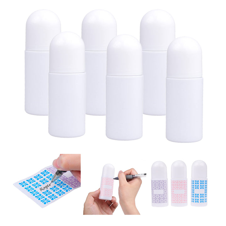 Kare Kind Refillable Roll-On Deodorant Bottles 50Ml (6-Pack)