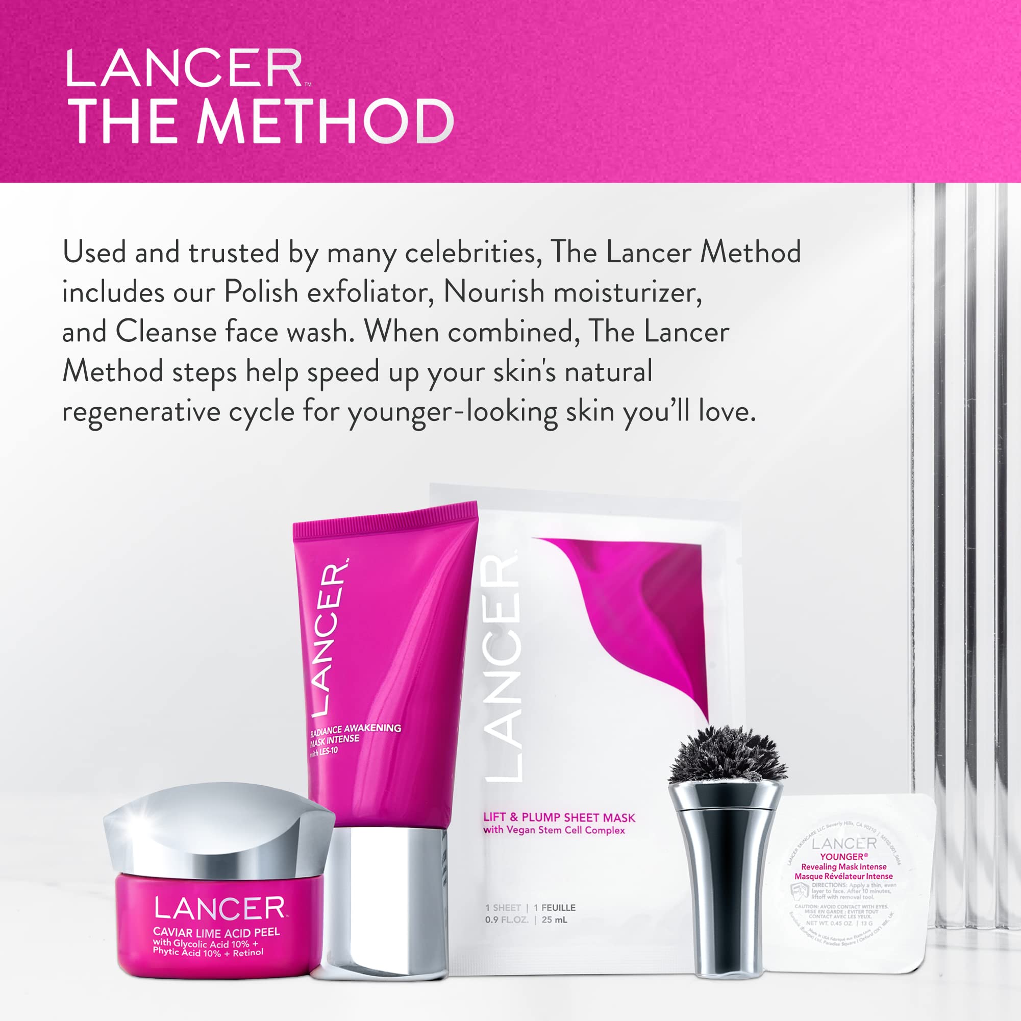 Caviar Lime Acid Peel, 1.7 FL OZ, Dr. Lancer Dermatology Skincare, Formulated with 10% Glycolic Acid and 10% Phytic Acid, Pineapple and Papaya Fruit Enzymes, Use 1 to 2 Times Weekly