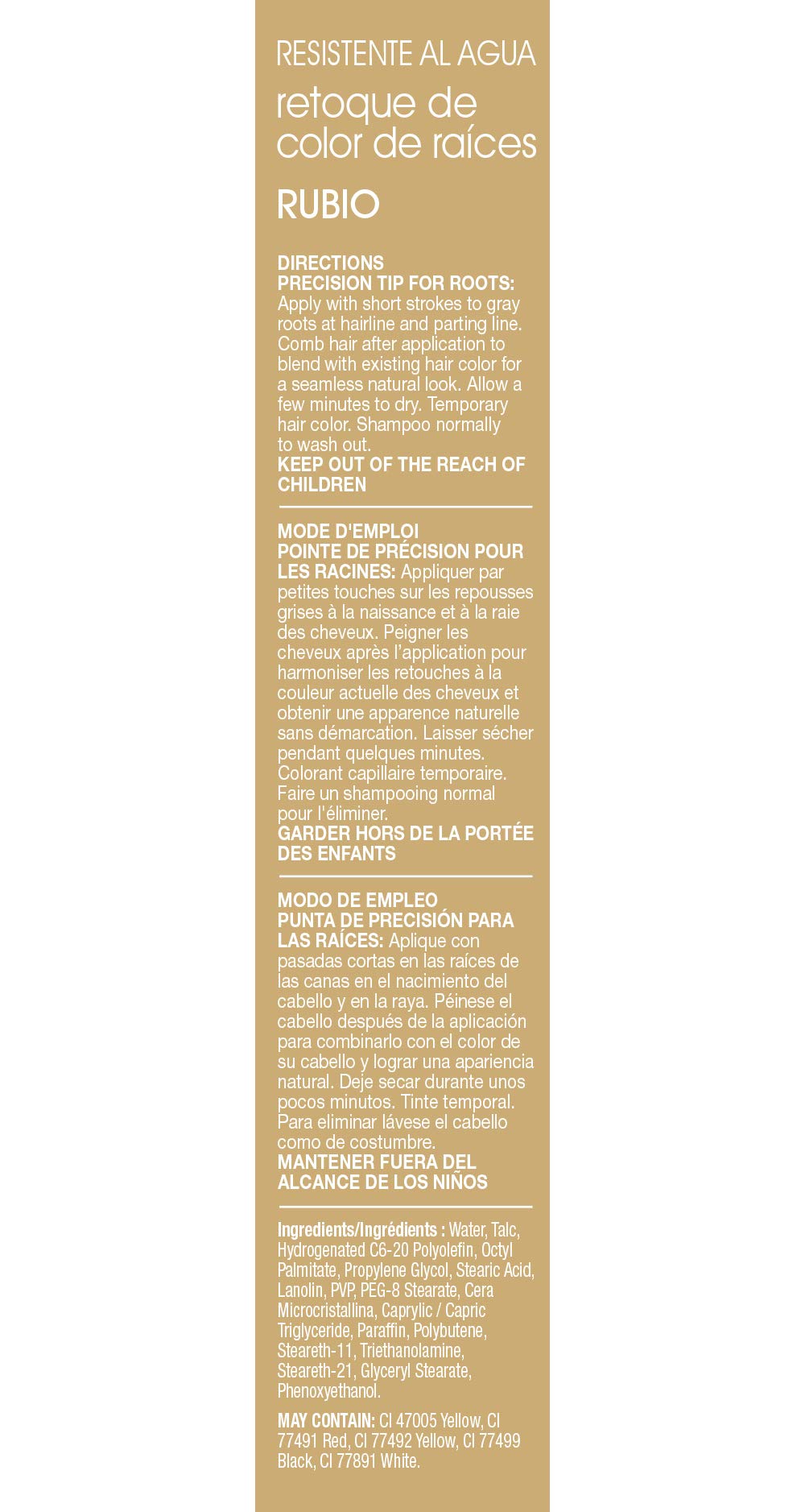 Cover Your Gray Waterproof Root Color Touch up - Blonde / Lt Brown