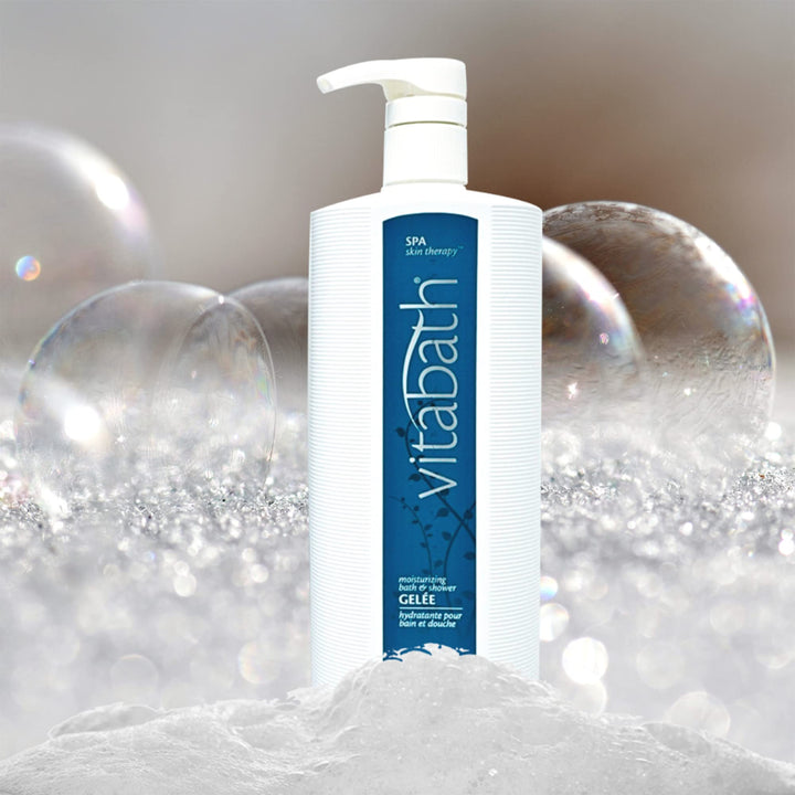 Vitabath Spa Skin Therapy Bath & Shower Gelee Moisturizing Body Cleanser Floral & Sandalwood - Cruelty-Free - Paraben-Free - 21 oz