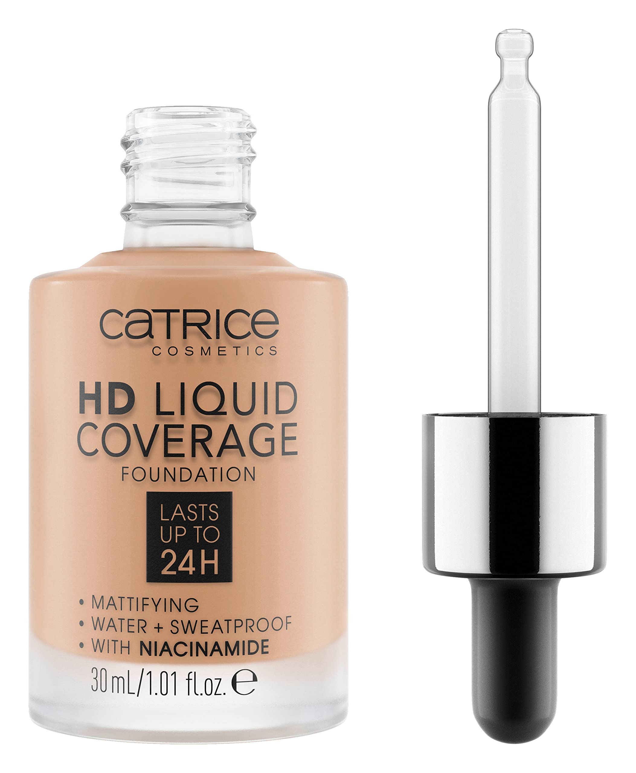 Catrice | HD Liquid Coverage Foundation | High & Natural Coverage | Vegan & Cruelty Free (040 | Warm Beige)