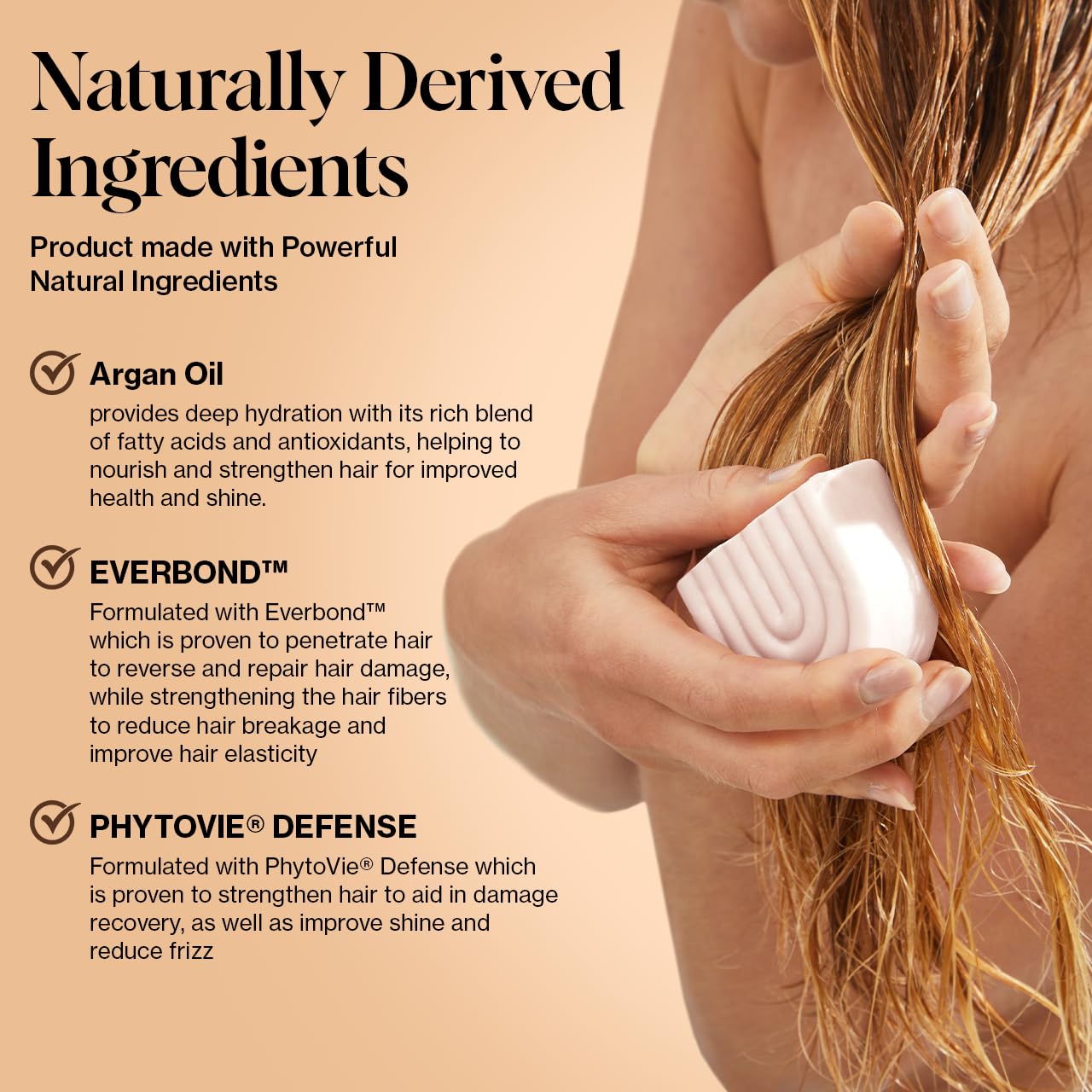 Kitsch Repairing Argan Oil Solid Conditioner Bar for Hair Care – Vegan, All Natural, Made in USA, Paraben-Free, Sulfate-Free, for Damaged, Weak, and Brittle Hair, 2.7 oz