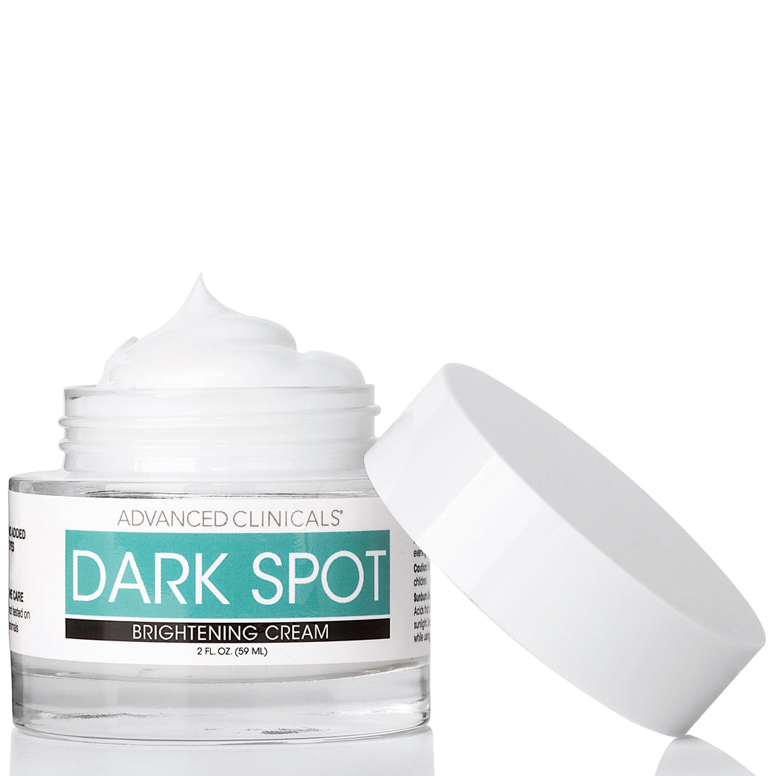 Advanced Clinicals Dark Spot Remover Face Moisturizer Lotion W/Caffeine, Lactic Acid, & Vitamin A | Brightening Face Cream | Dark Spot Corrector For Face, Body, Sun Spot, Age Spot, Melasma, 2 Fl Oz