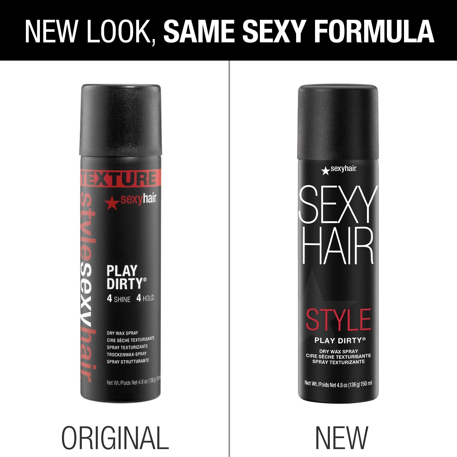 Sexy Hair Play Dirty Dry Wax Spray, 4.8 Ounce