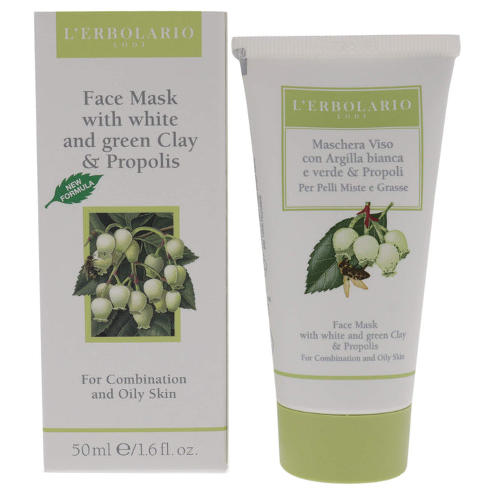 L'ERBOLARIO Face Mask whith White And Green Clay and...