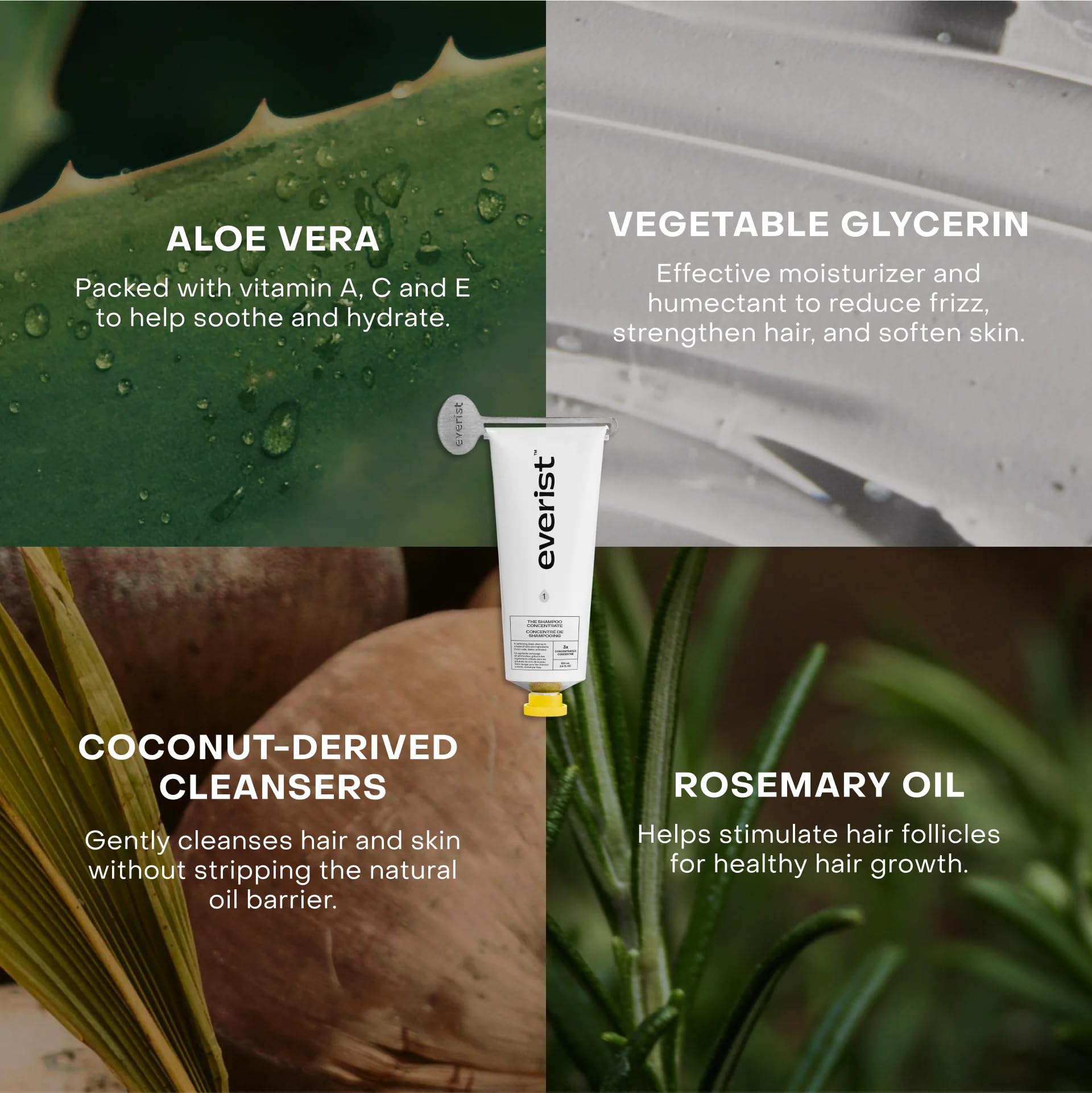 Everist The Haircare Meets Skincare Set, Deep Hydration and Smoothing, Plant-based, Color-safe, 50+ Uses, 3.4 fl oz Each