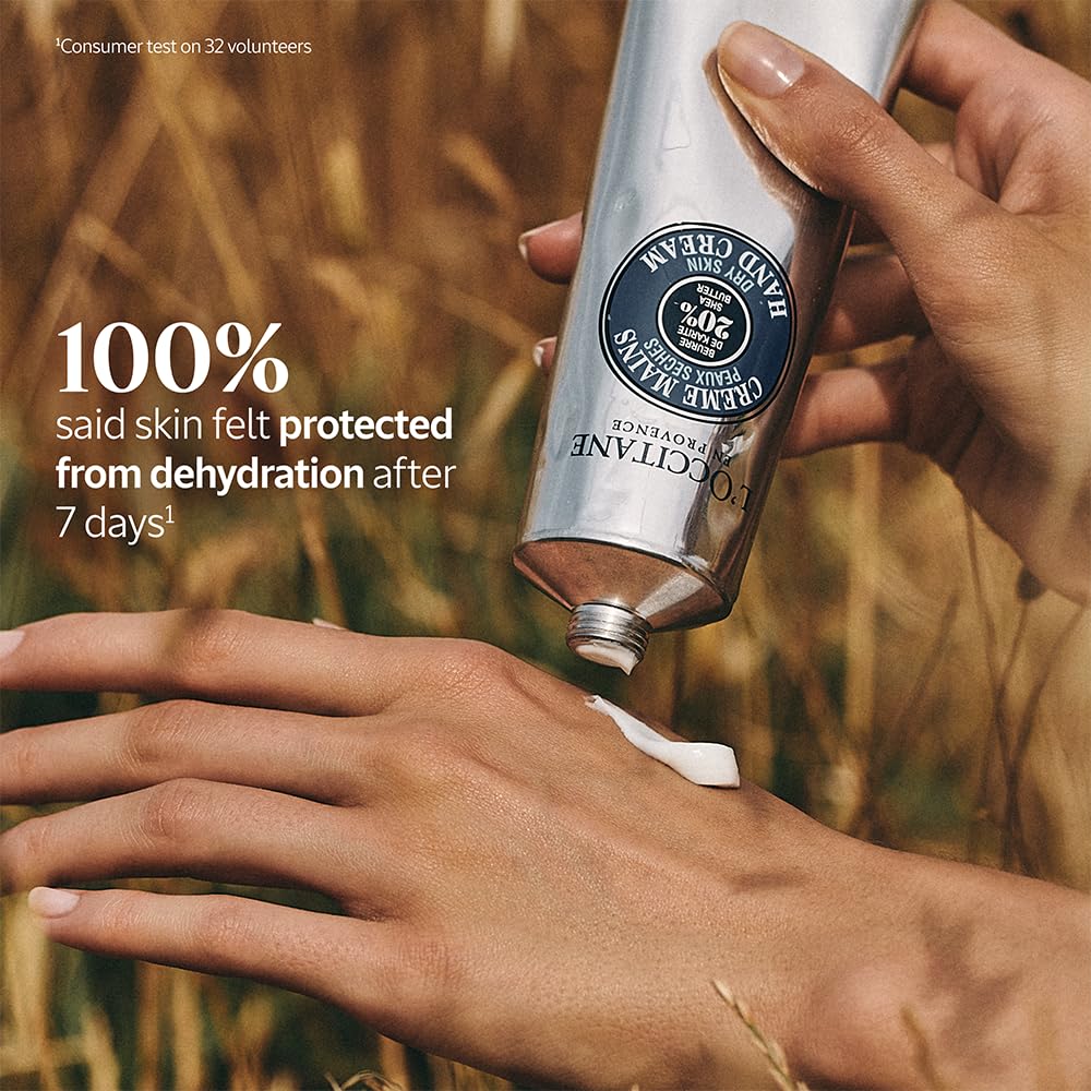 L'Occitane Shea Butter Hand Cream: Nourishes Very Dry Hands | Protects Skin | With 20% Organic Shea Butter | Vegan | 1 Sold Every 3 Seconds