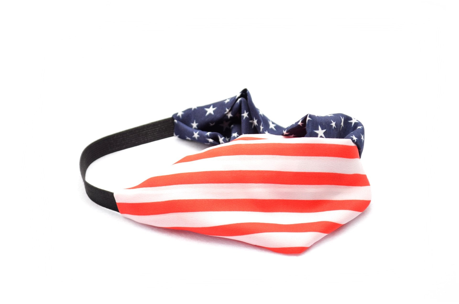 Tovip 2Pcs New American Flag Headband Usa 4Th Of July Head Wrap Fashion Elastic Hair Bands Bandana Turban Hair Accessories