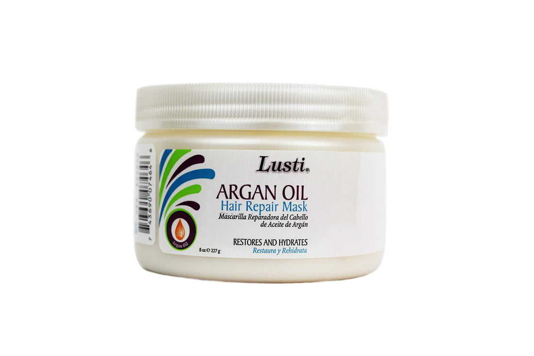 Lusti Naturals Argan Oil Hair Repair Mask, Restores & Hydrates, 10 Oz