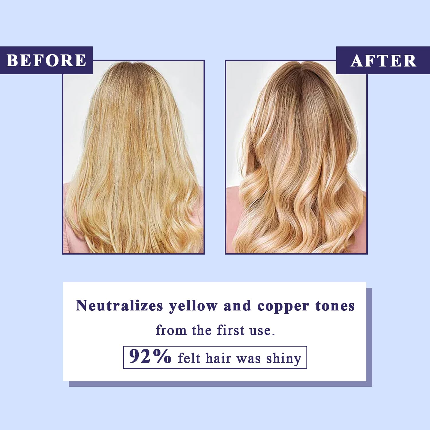 Sulfate Free - Purple Shampoo and Conditioner Set for Women 5.29 Oz for Blonde, Brassy Hair - Hydrating Repair and After Bleach Treatment for Damaged and Dry Hair Adds, Shine, Elasticity