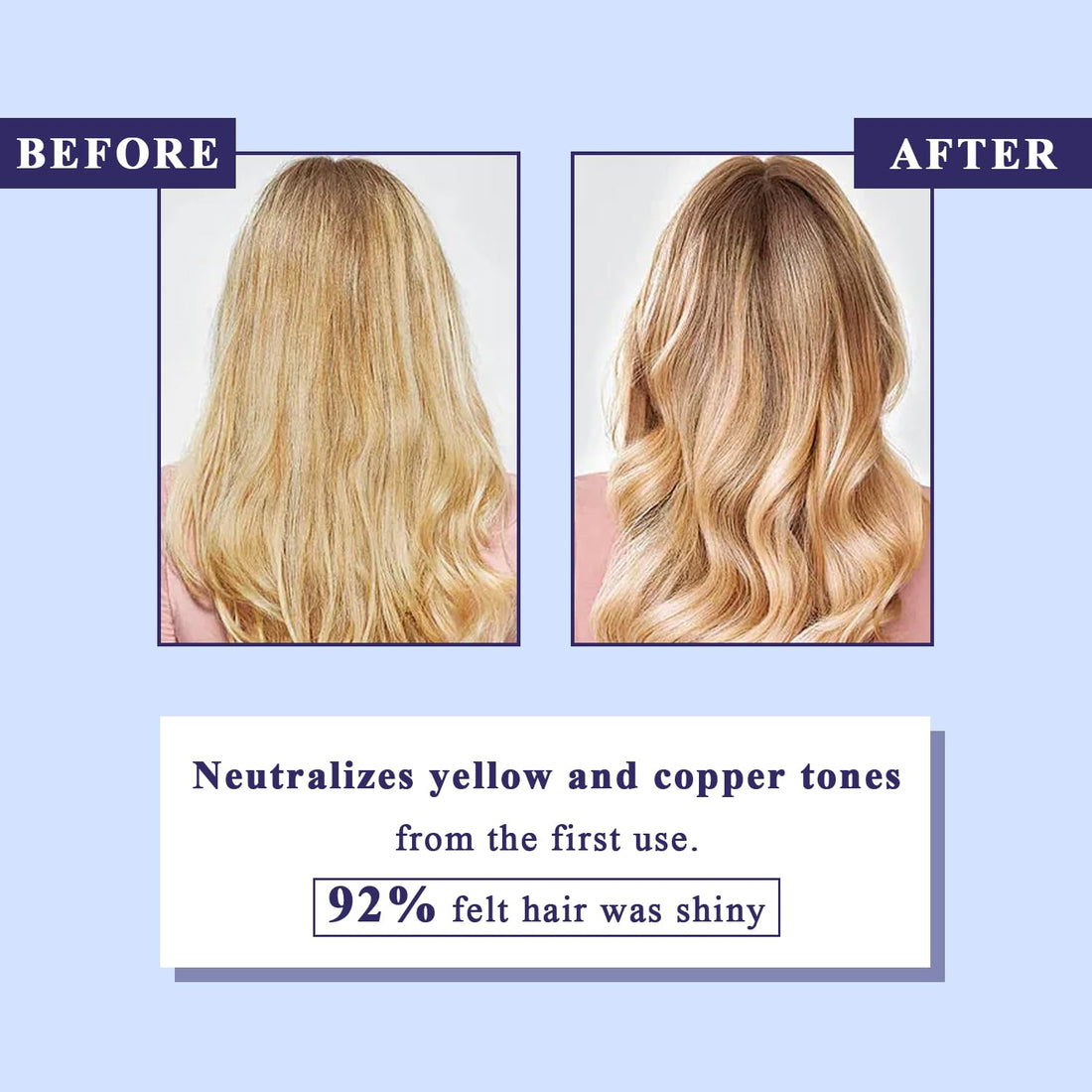 Sulfate Free - Purple Shampoo and Conditioner Set for Women 5.29 Oz for Blonde, Brassy Hair - Hydrating Repair and After Bleach Treatment for Damaged and Dry Hair Adds, Shine, Elasticity