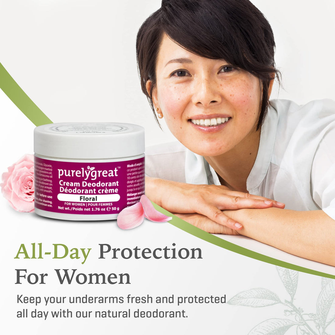 Natural Deodorant for Women Floral