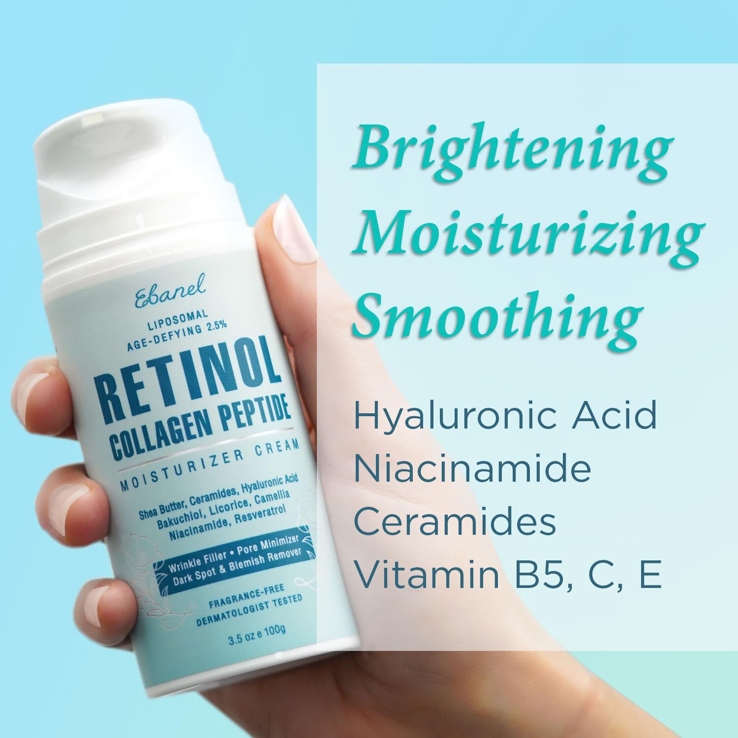 (3.5 Oz) Ebanel Advanced 2.5% Retinol Stem Cell Moisturizer.