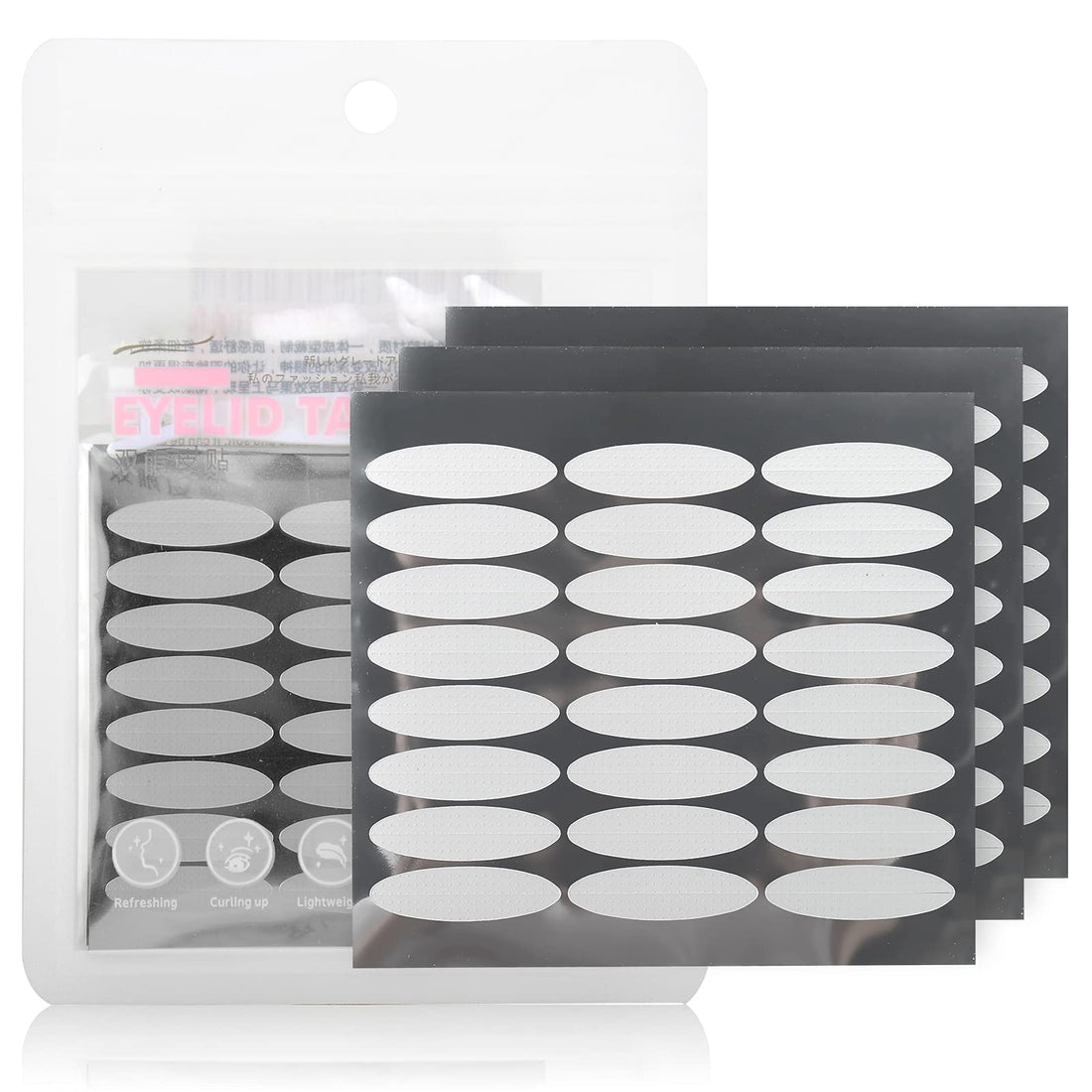Ultra Invisible One Side Eyelid Tapes Stickers - 480pcs/240 Pairs Double Eyelid tapes Instant Eyelid Lift Without Surgery, Perfect for hooded, droopy, uneven, or mono-eyelids(LargeRandom Color)