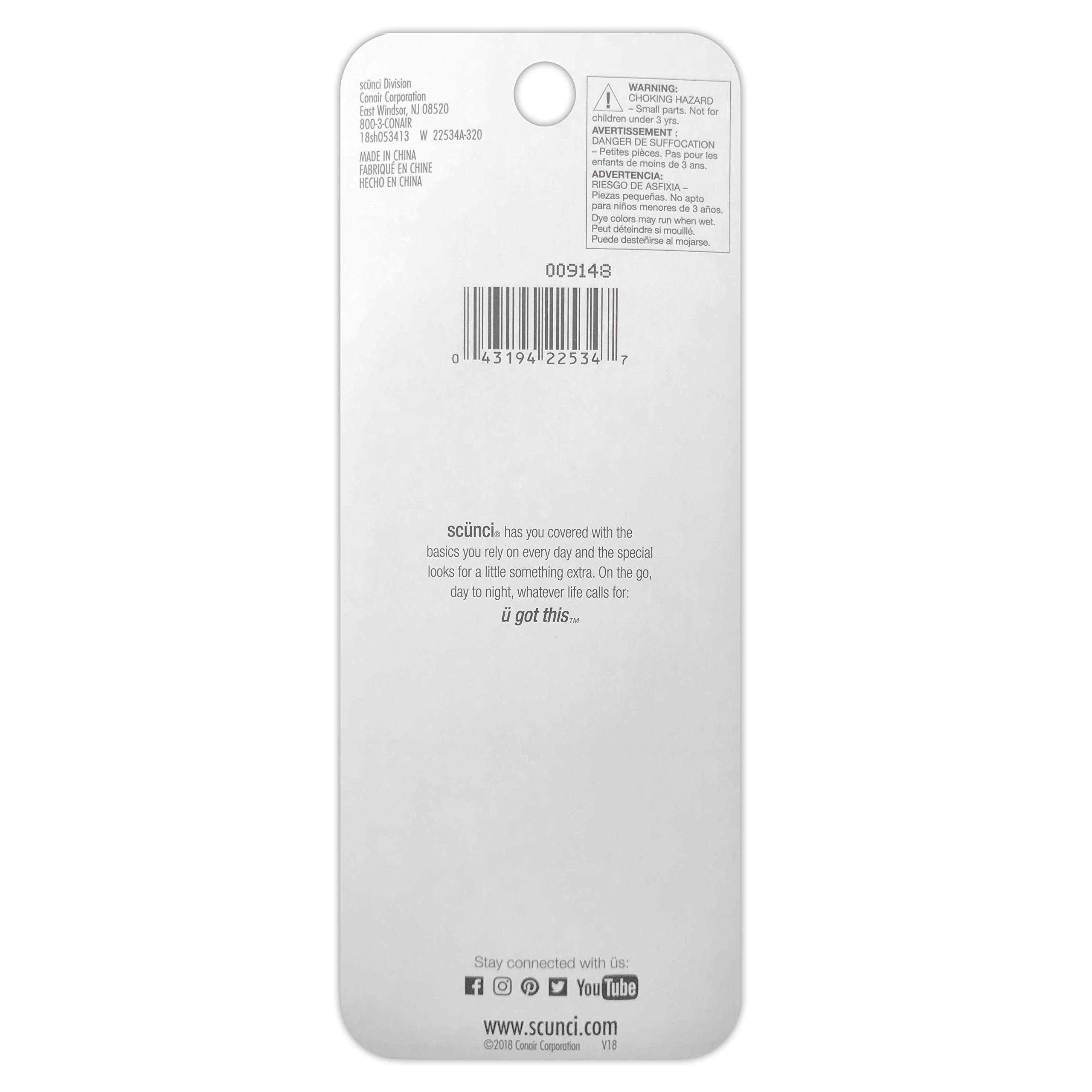 Scunci Girl No Damage Polyband Elastics - 500 Pcs.