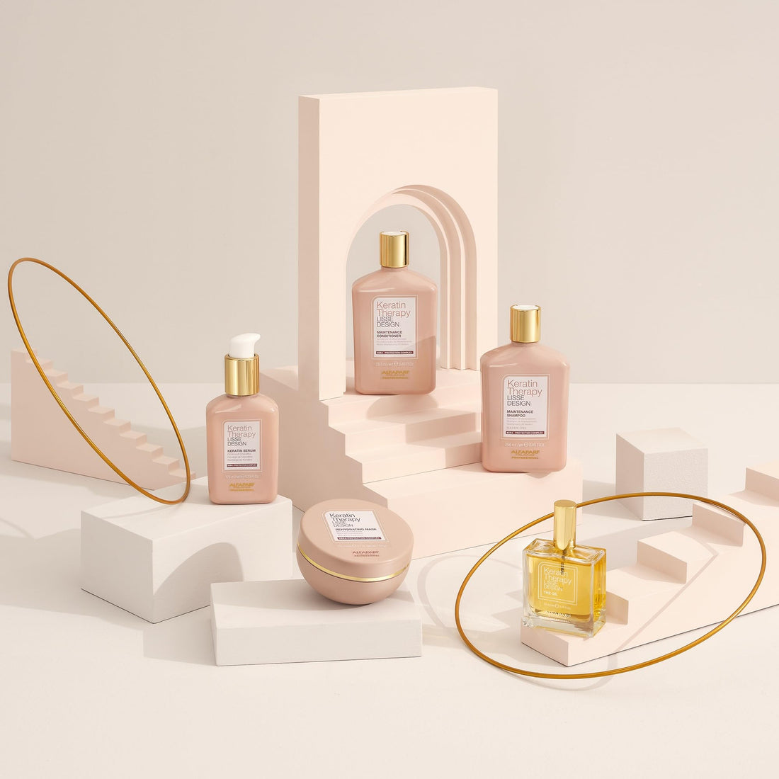 Alfaparf Milano Lisse Design Keratin Conditioner for Damaged Hair - Maintains and Enhances Keratin Smoothing Treatment - Anti-Frizz - Straightening and Hydrating with Collagen and Keratin (8.45 oz)