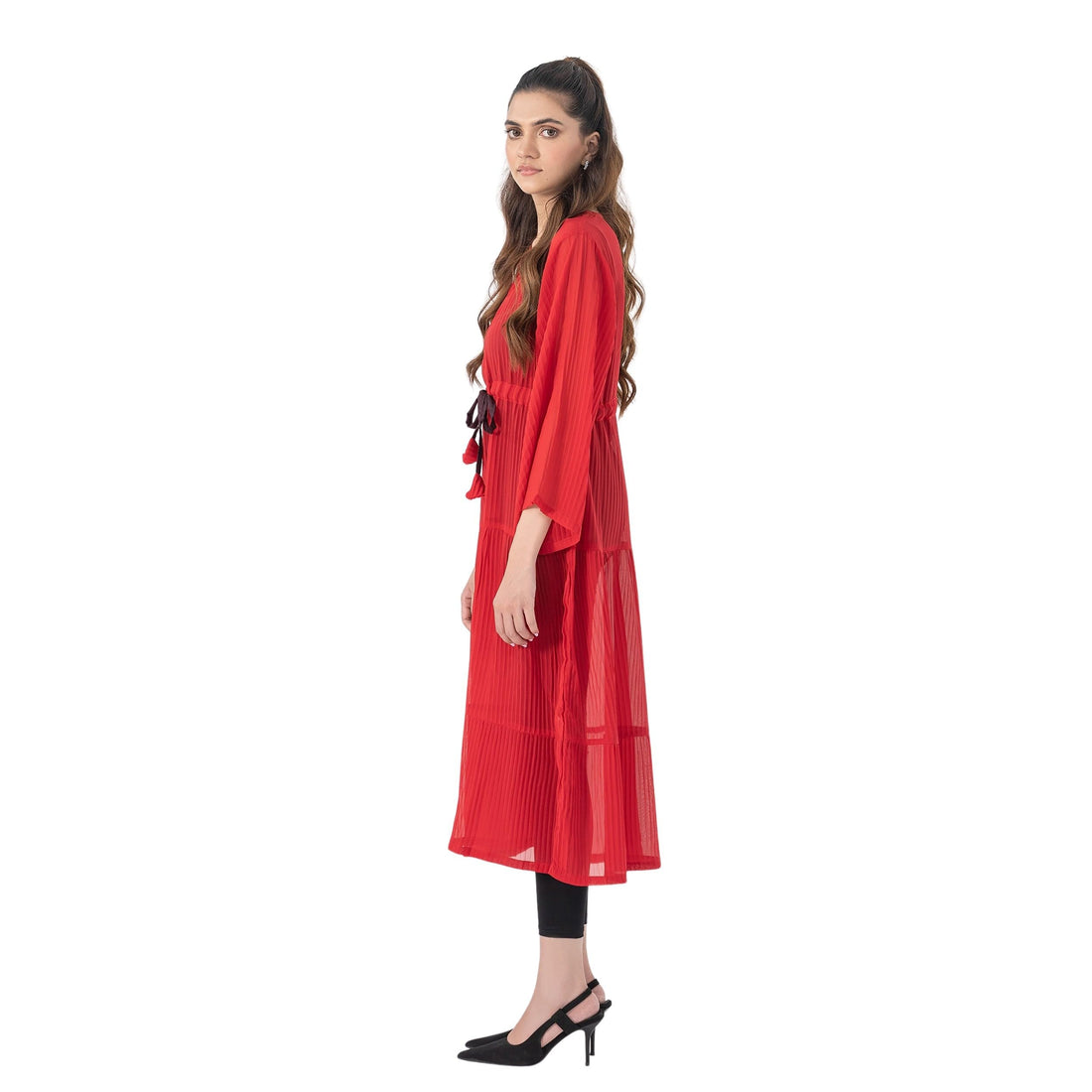 Native Women Dress Red – Elegant Casual Dress for Women, Large Size – Stylish Flowy Outfit for Everyday & Special Occasions