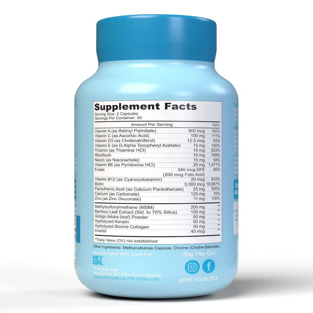 Hair Vitamins To Help Thinning and Fallout - Hair Supplement To Grow Hair Faster, Stronger & Have Healthy Skin & Nails - Scientifically Made With Biotin, Keratin, Folic Acid, Vitamin B, C, 60 Capsules