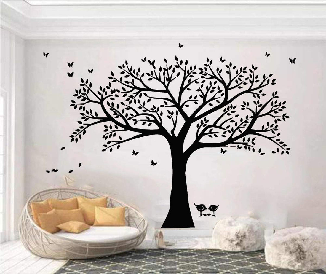 Giant Family Tree Wall Decals Bird Stickers Decals Branches Wall Stickers for Living Room Nursery Room Wall Decor