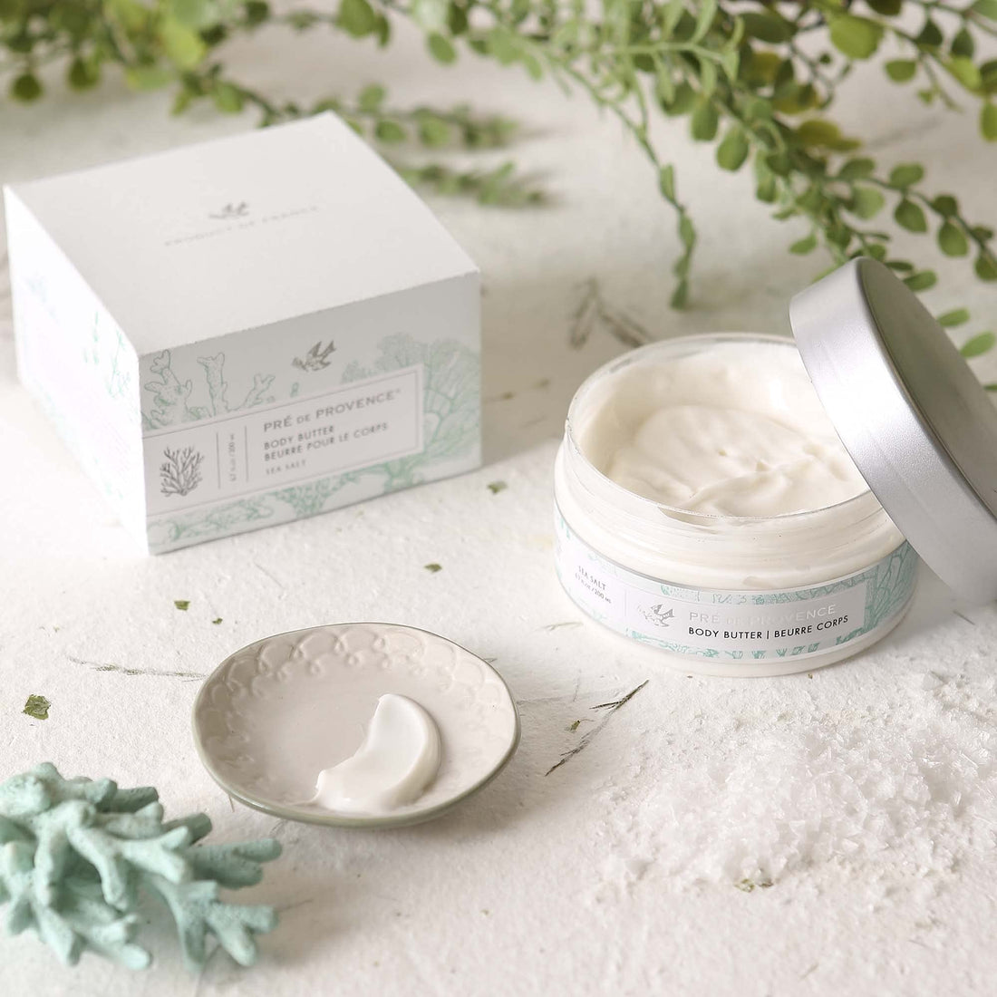 Pre de Provence Collection Shea Butter Enriched Soothing & Moisturizing, Body Butter, 6.7 fl oz, Sea Salt