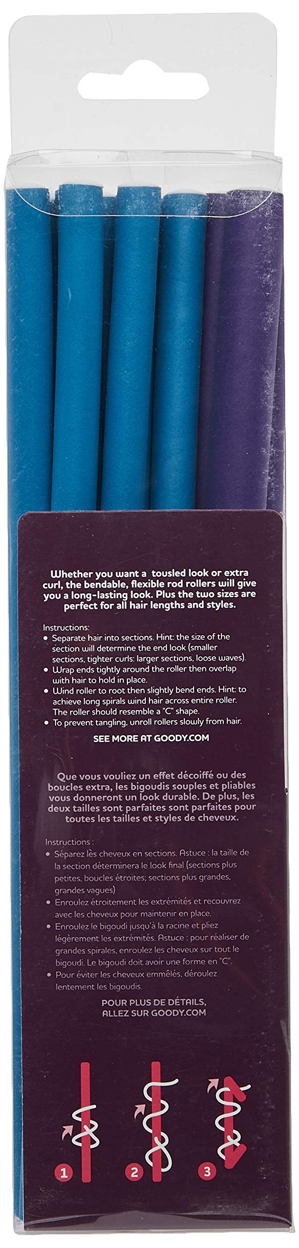 Goody Flexible Rod Hair Rollers, Assorted