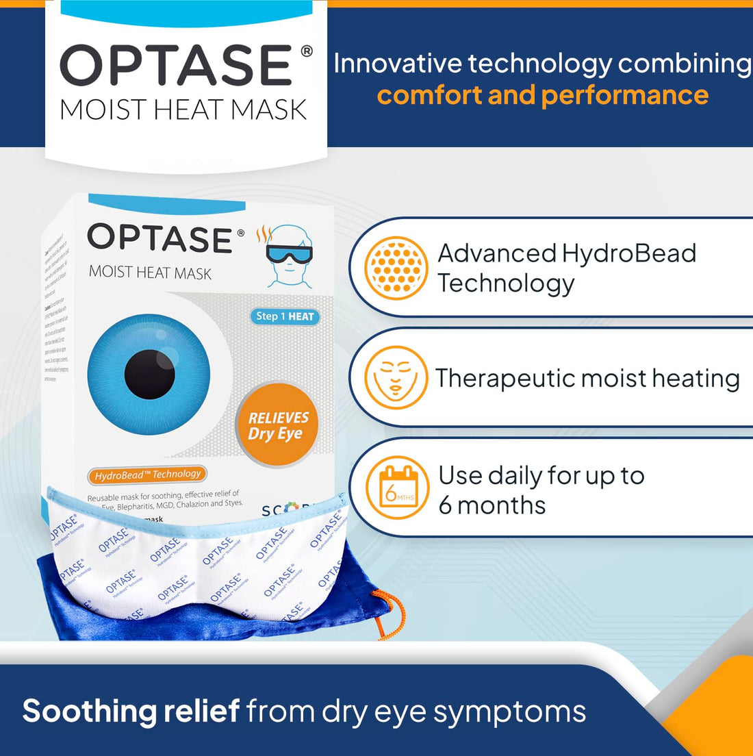 Scope OPTASE Moist Heat Mask with Hydrobead Technology