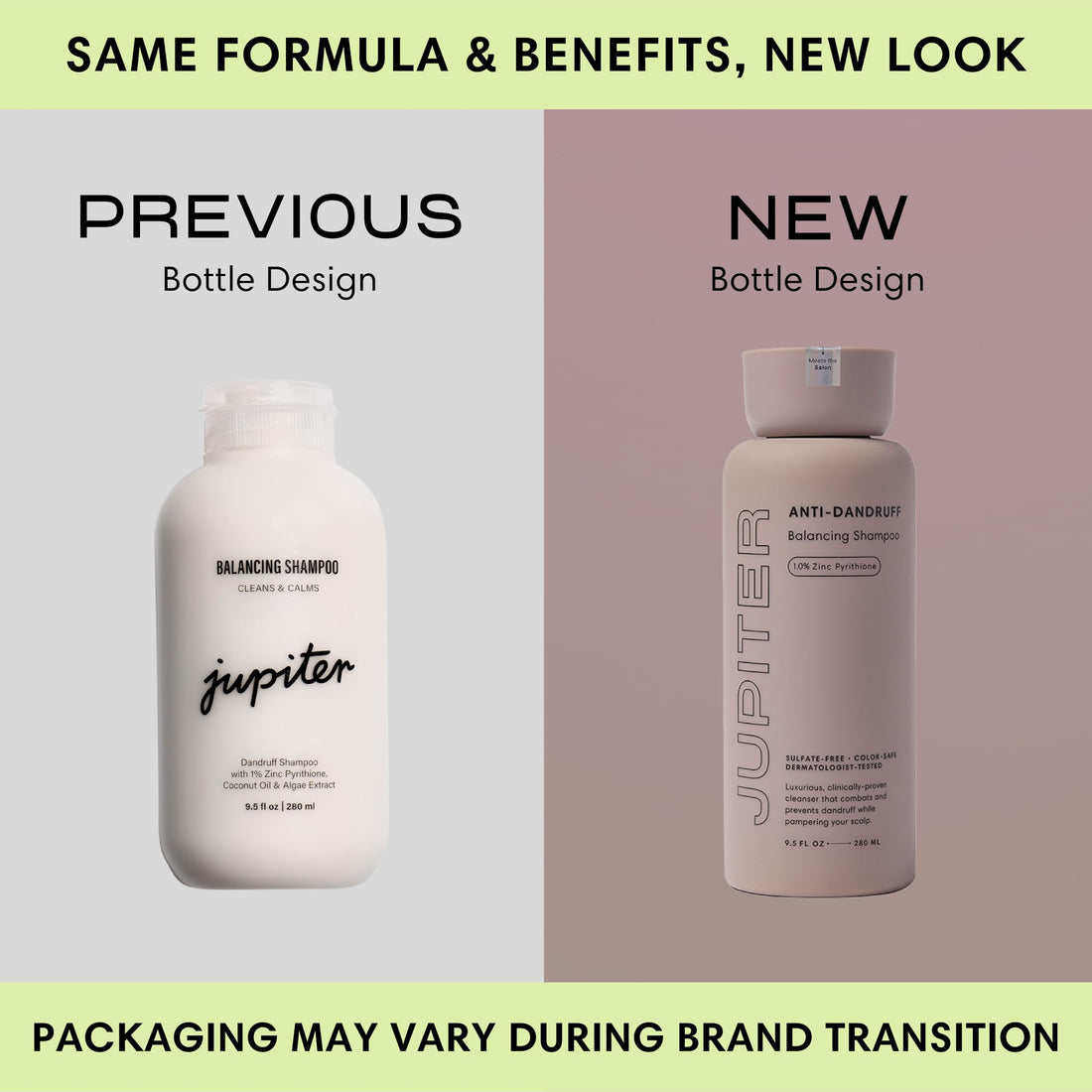 Jupiter Anti-Dandruff Shampoo, for Women & Men, Physician-Formulated for Flaky, Itchy, Oily, Dry Scalp, Vegan, Sulfate-Free, Color-Safe, & Paraben-Free, Anti-Dandruff Shampoo with Zinc, 9.5 fl oz