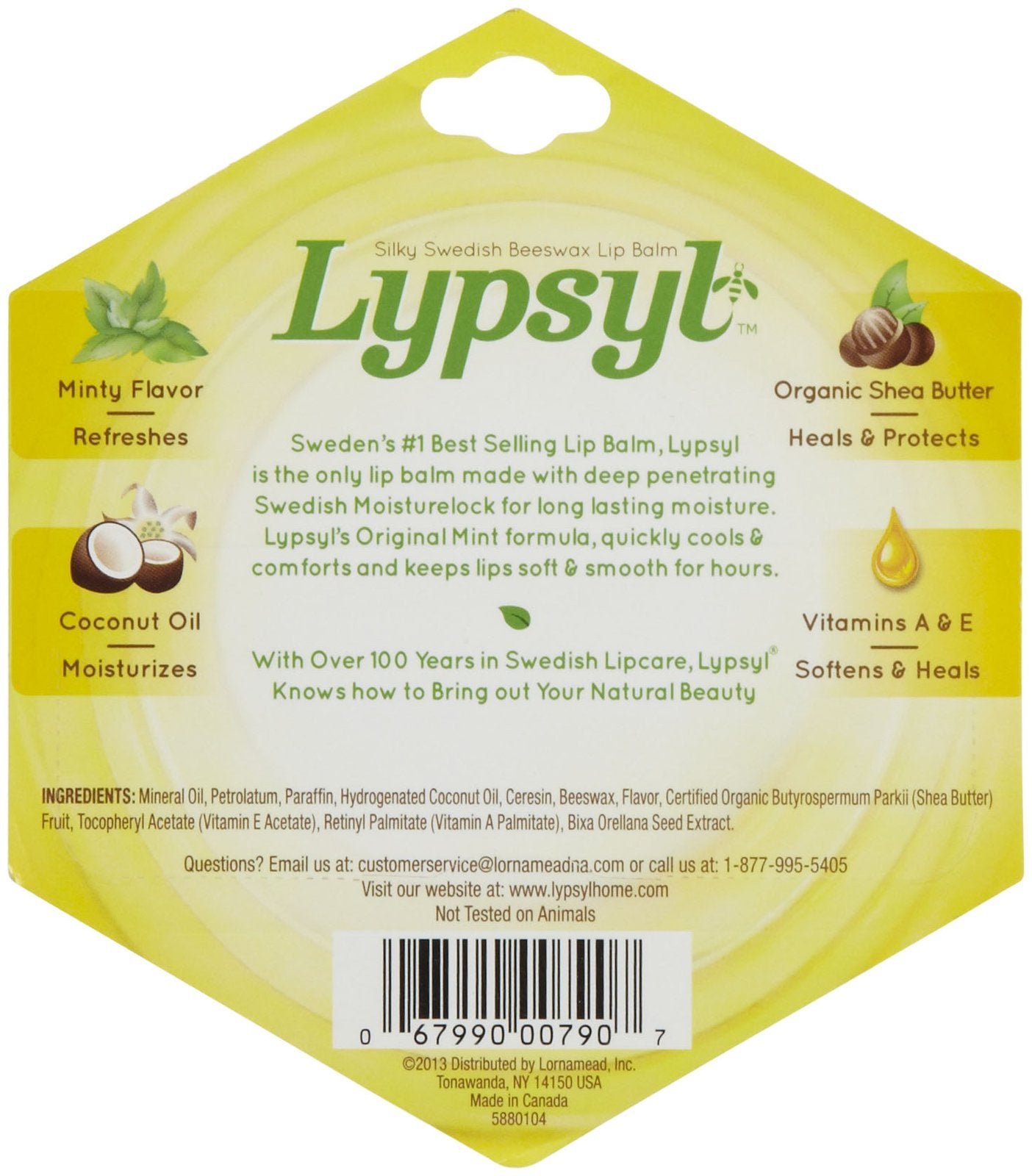 LypSyl LypMoisturizer Orginal Stick-0.1 oz, 2 pack