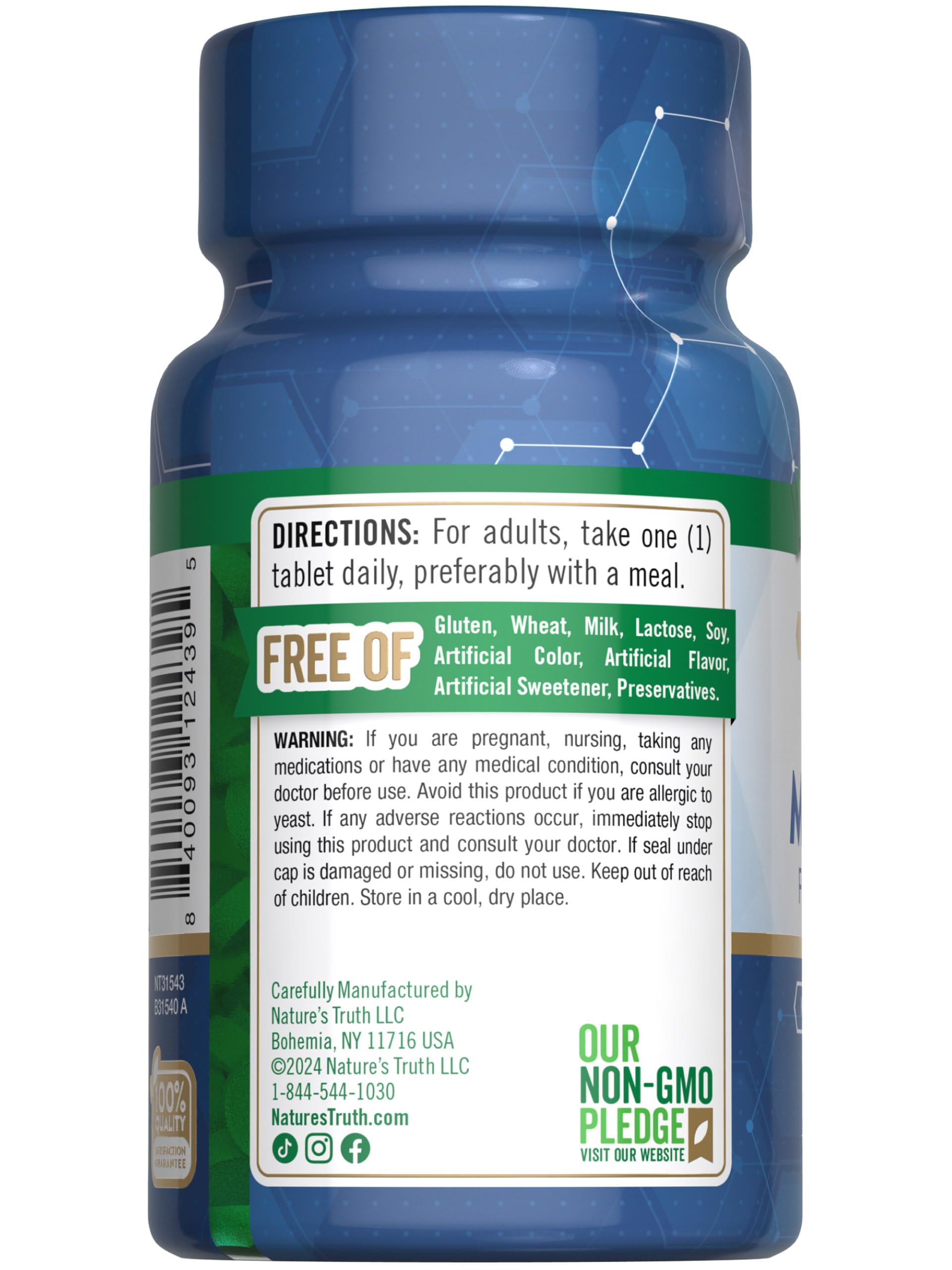 Nature's Truth Trace Minerals Supplement | 90 Tablets | Enhanced Mineral Booster | Non-GMO & Gluten Free Supplement
