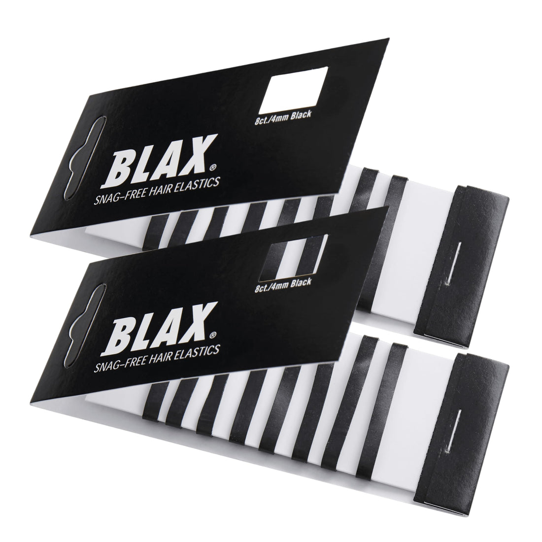 Blax Black Snag-Free Hair Elastics - 4mm 2 Packââ‚¬¦