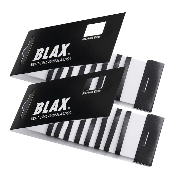 Blax Black Snag-Free Hair Elastics - 4mm 2 Packââ‚¬¦