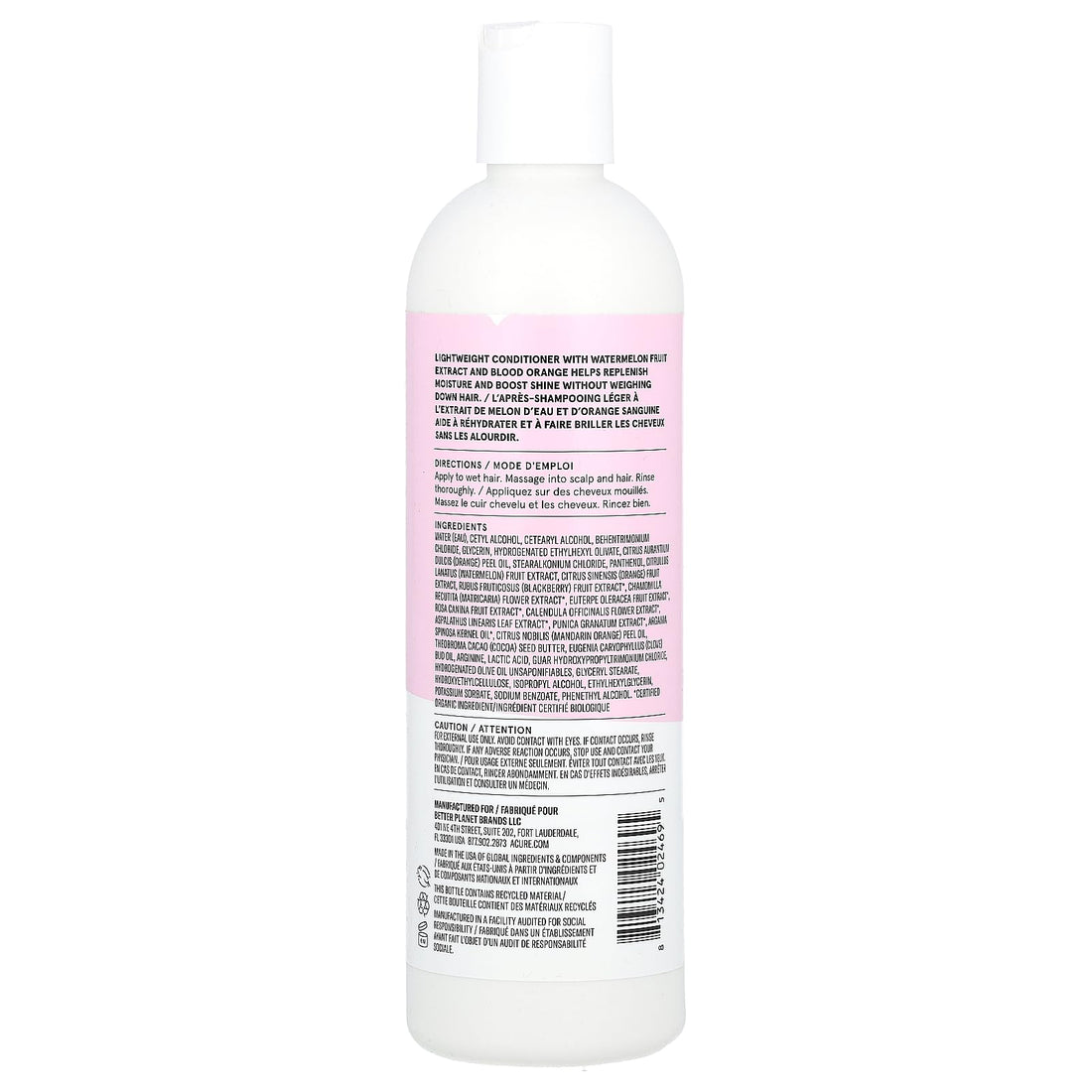 Acure Balance + Reset Conditioner | Featuring Watermelon Fruit Extract & Blood Orange to Help Refresh & Reset Hair, 12 Fl Oz