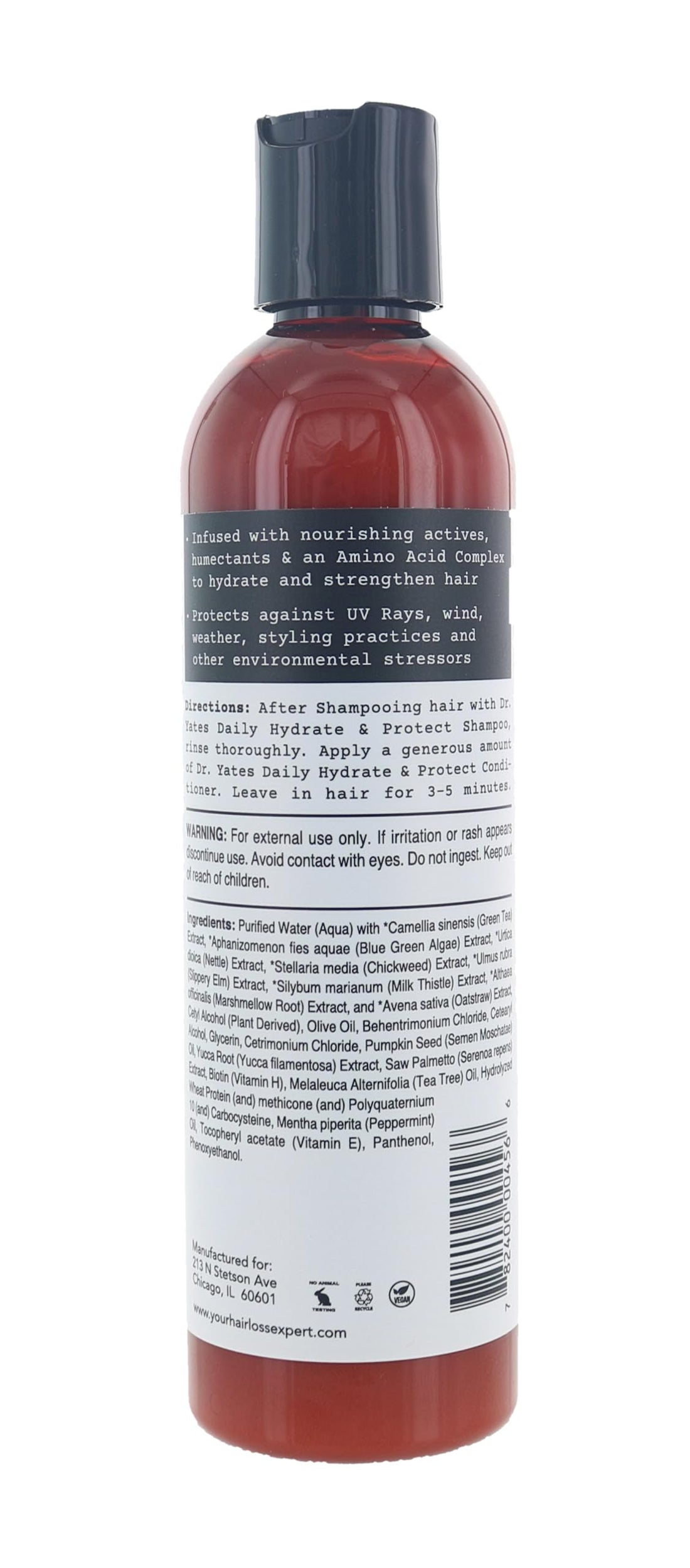 Dr. Yates MD – Hydrating Conditioner, Hydrates Hair and Supports Fuller, Thicker Hair (8 oz)