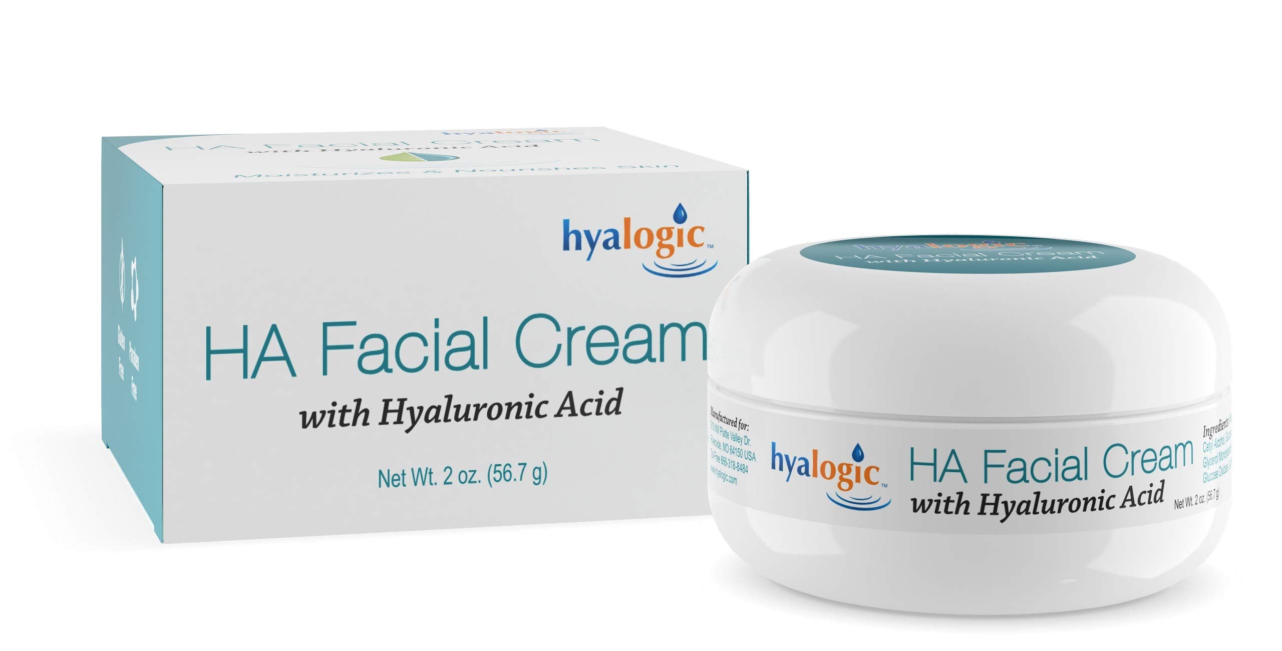Hyalogic Episilk Premium Facial Cream - With Pure Hyaluronic Acid - All Natural HA - 2 ounces