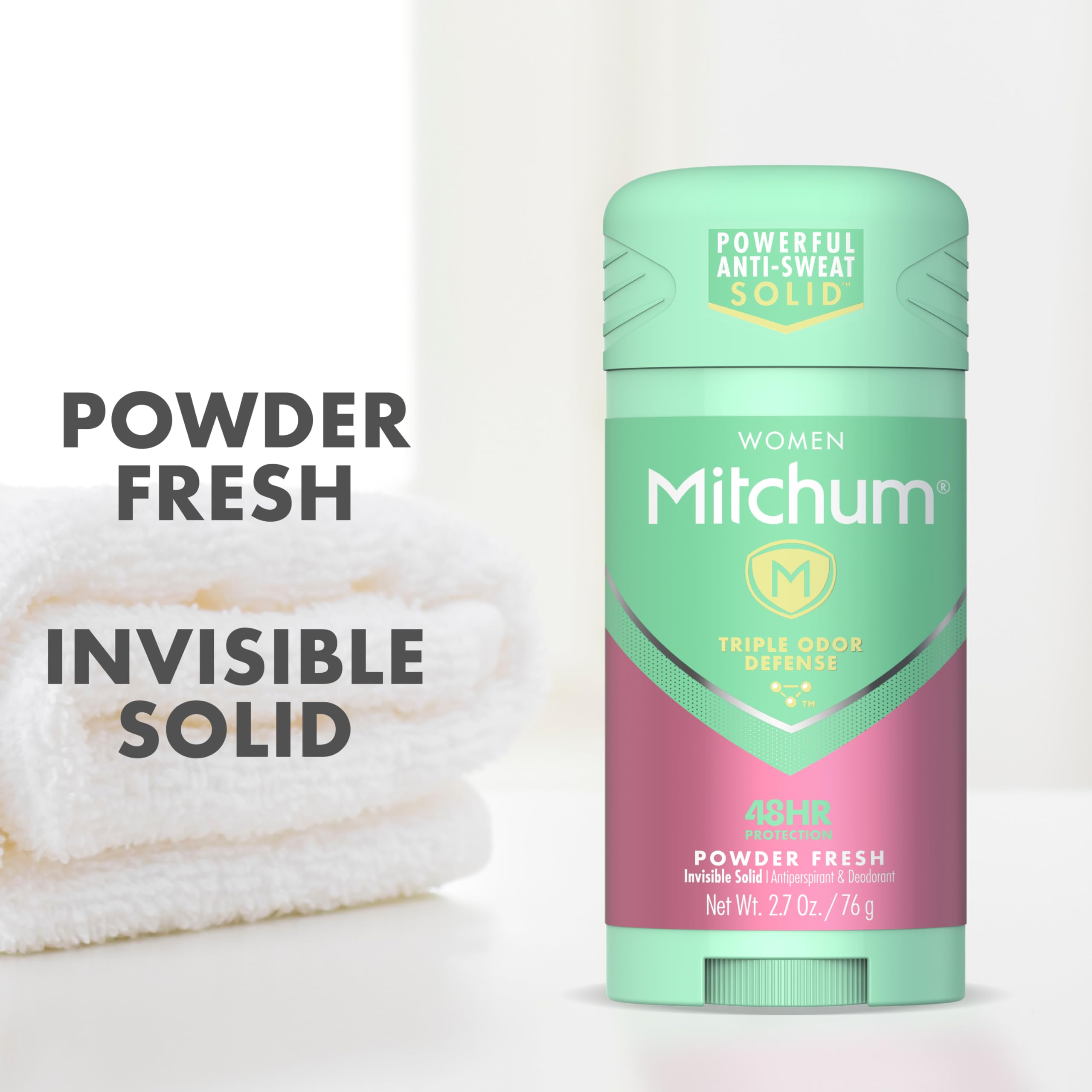 Mitchum Gel, Powder Fresh, 3.4 Ounce by Mitchum