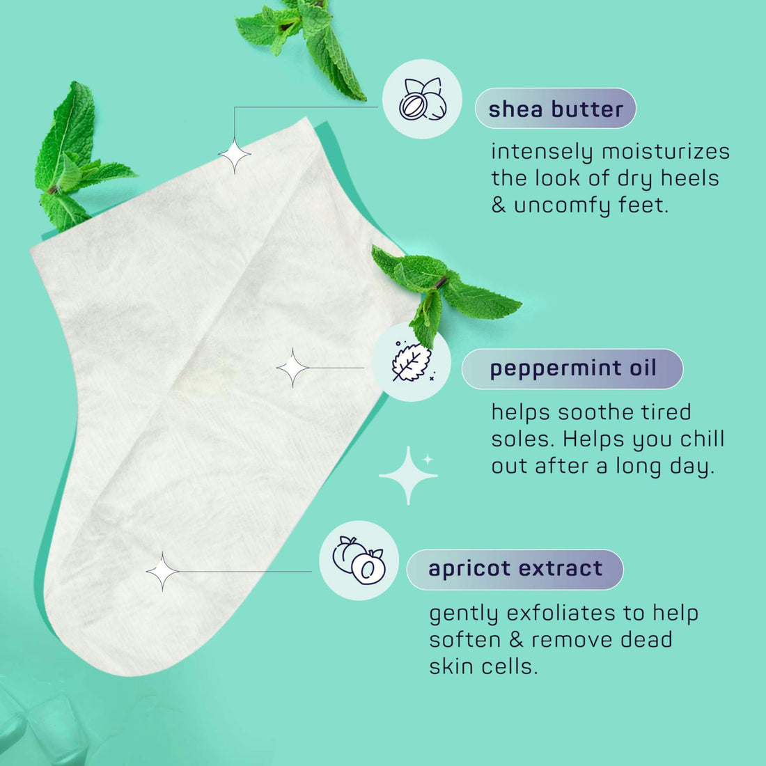 Spa Life Mens Cooling Mint Moisturizing Repairing Balm For The Working Feet (Foot Sock 2 Pairs)