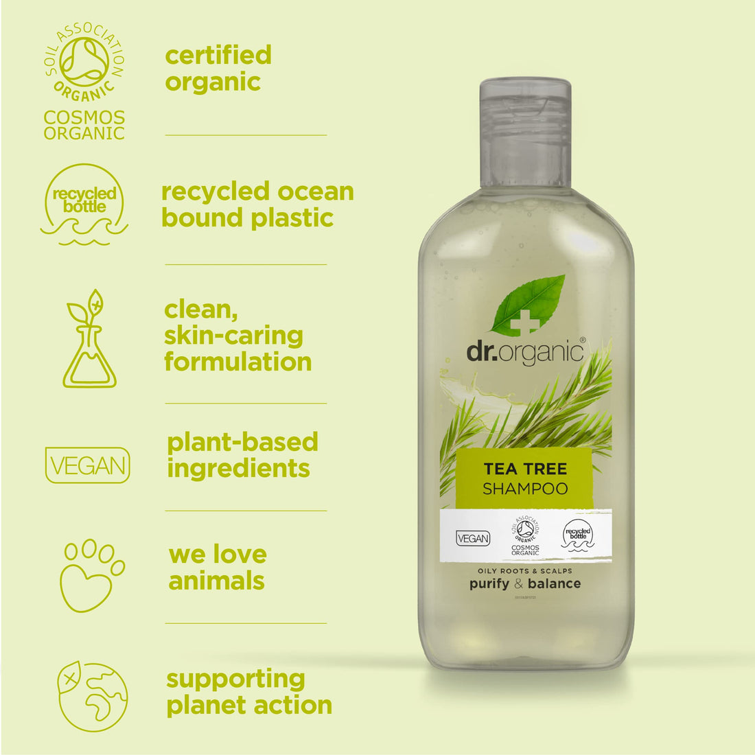 Organic Doctor Tea Tree, Shampoo, 9 Fluid Ounce