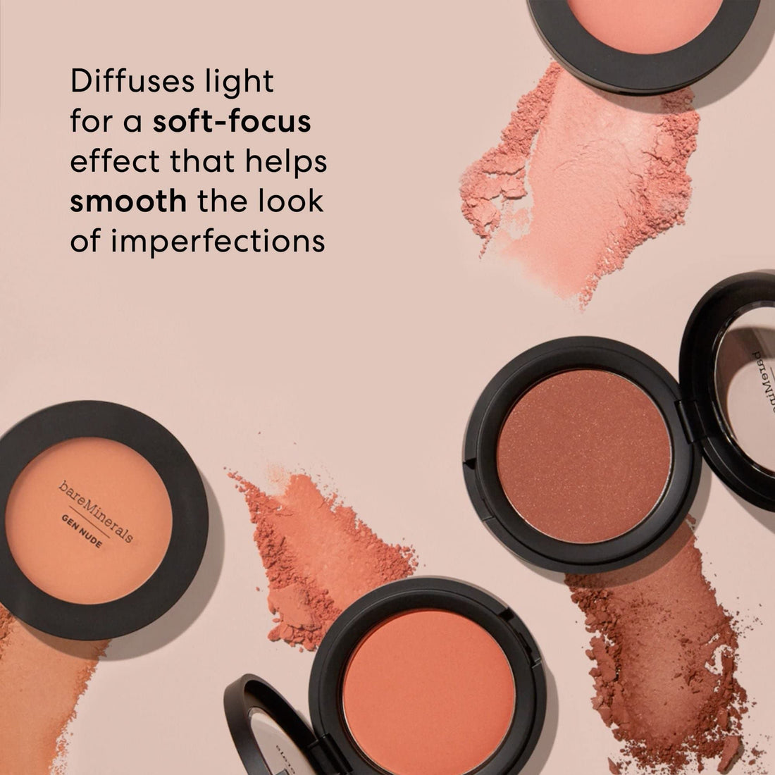 Bare Escentuals bareMinerals Gen Nude Powder Blush Peachy Keen for Women, 0.21 Ounce
